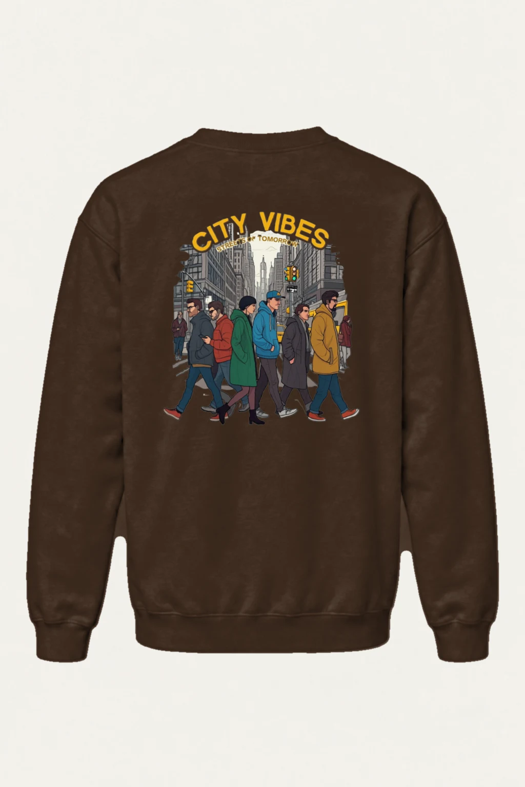 "City Vibes" Heavy Blend Unisex Crewneck Sweatshirt | Gildan 18000