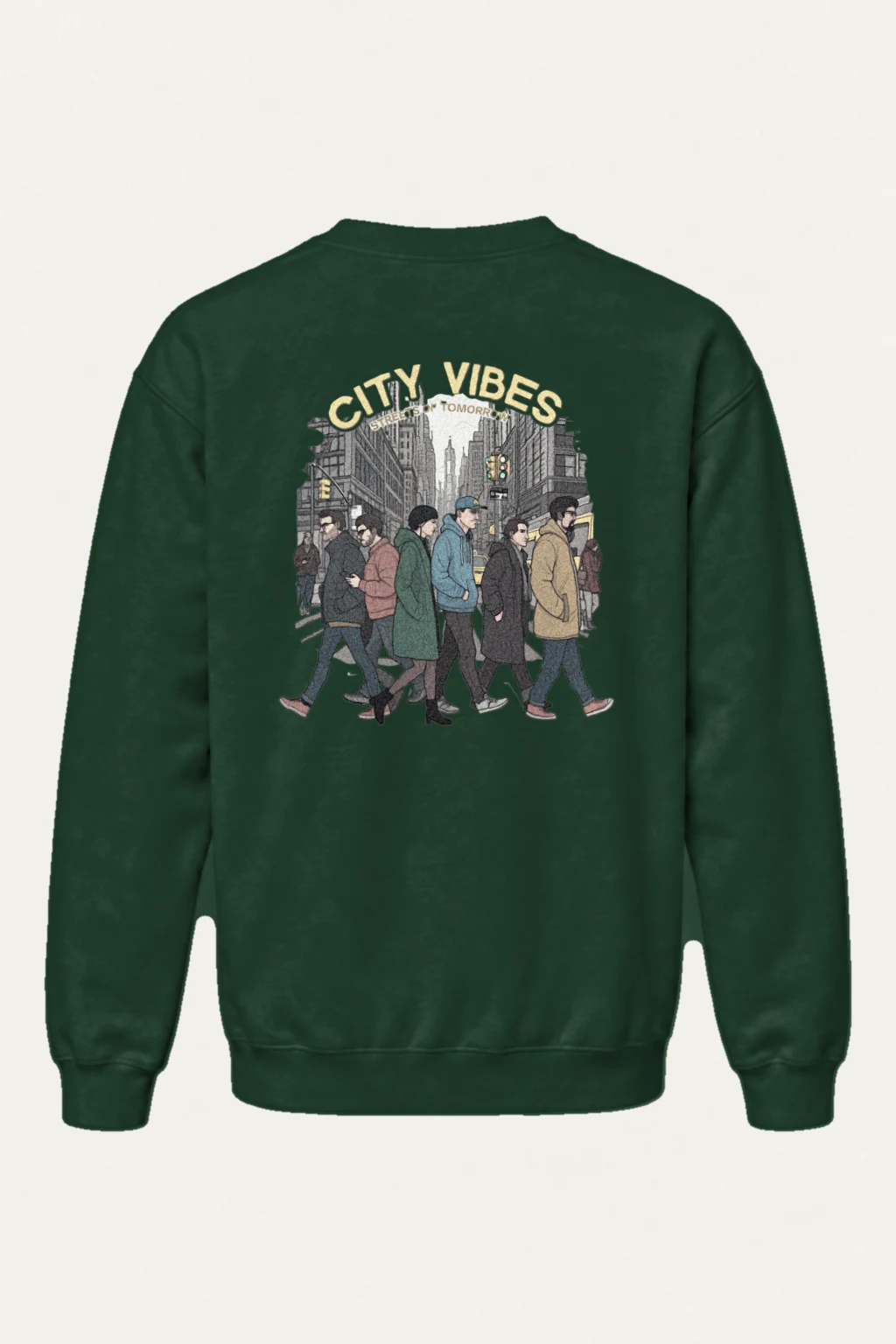 "City Vibes" Heavy Blend Unisex Crewneck Sweatshirt | Gildan 18000