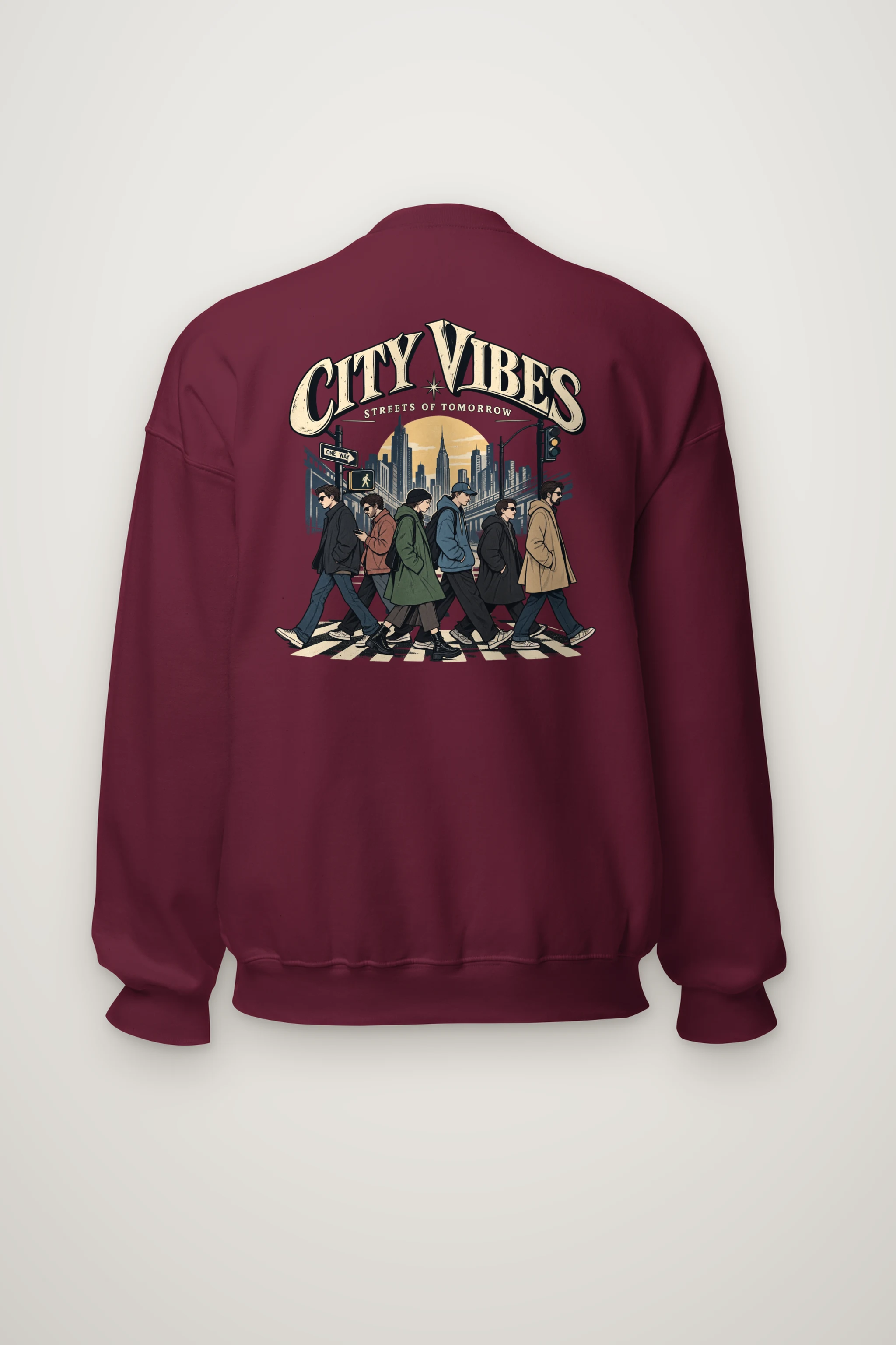 "City Vibes" Heavy Blend Unisex Crewneck Sweatshirt