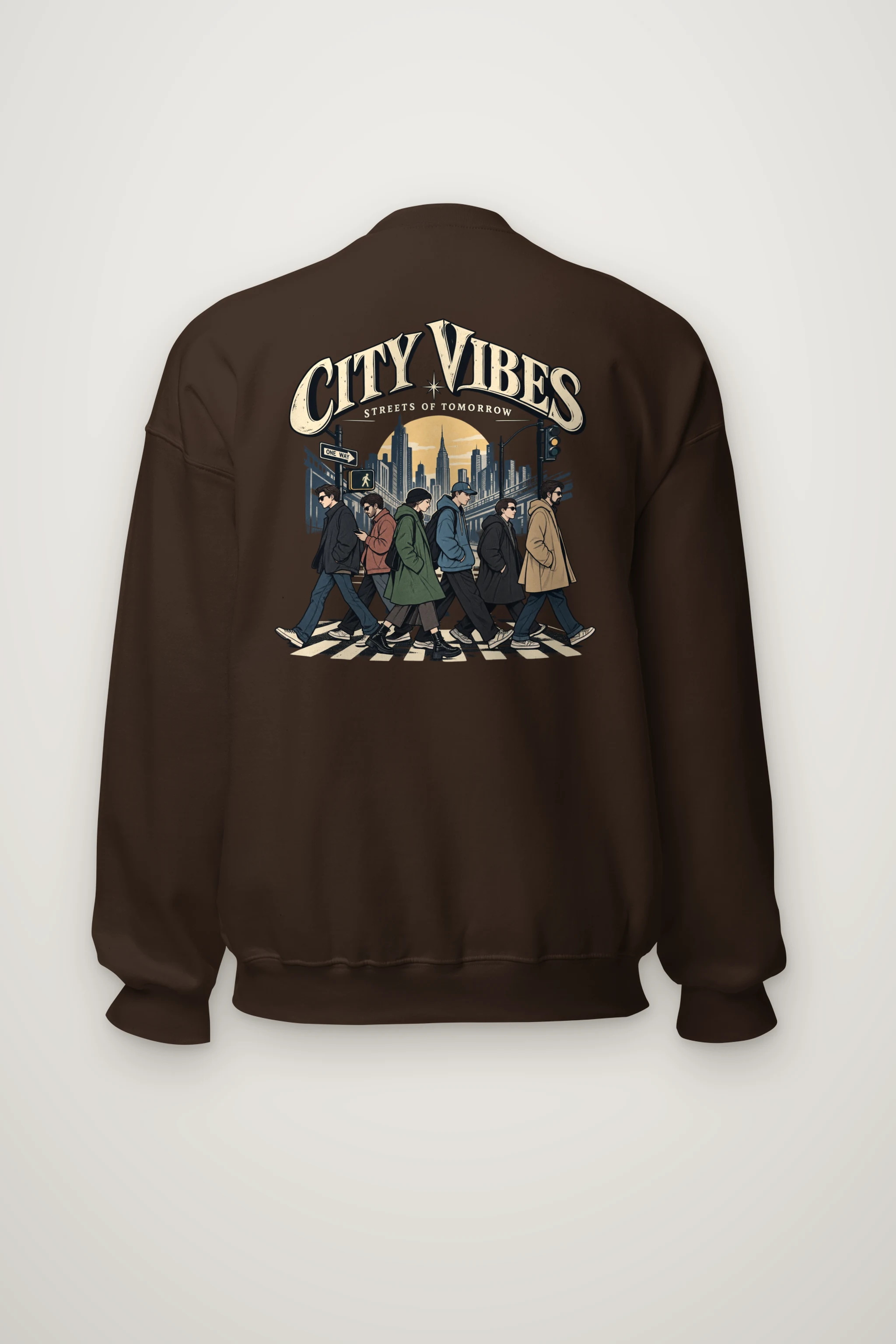 "City Vibes" Heavy Blend Unisex Crewneck Sweatshirt