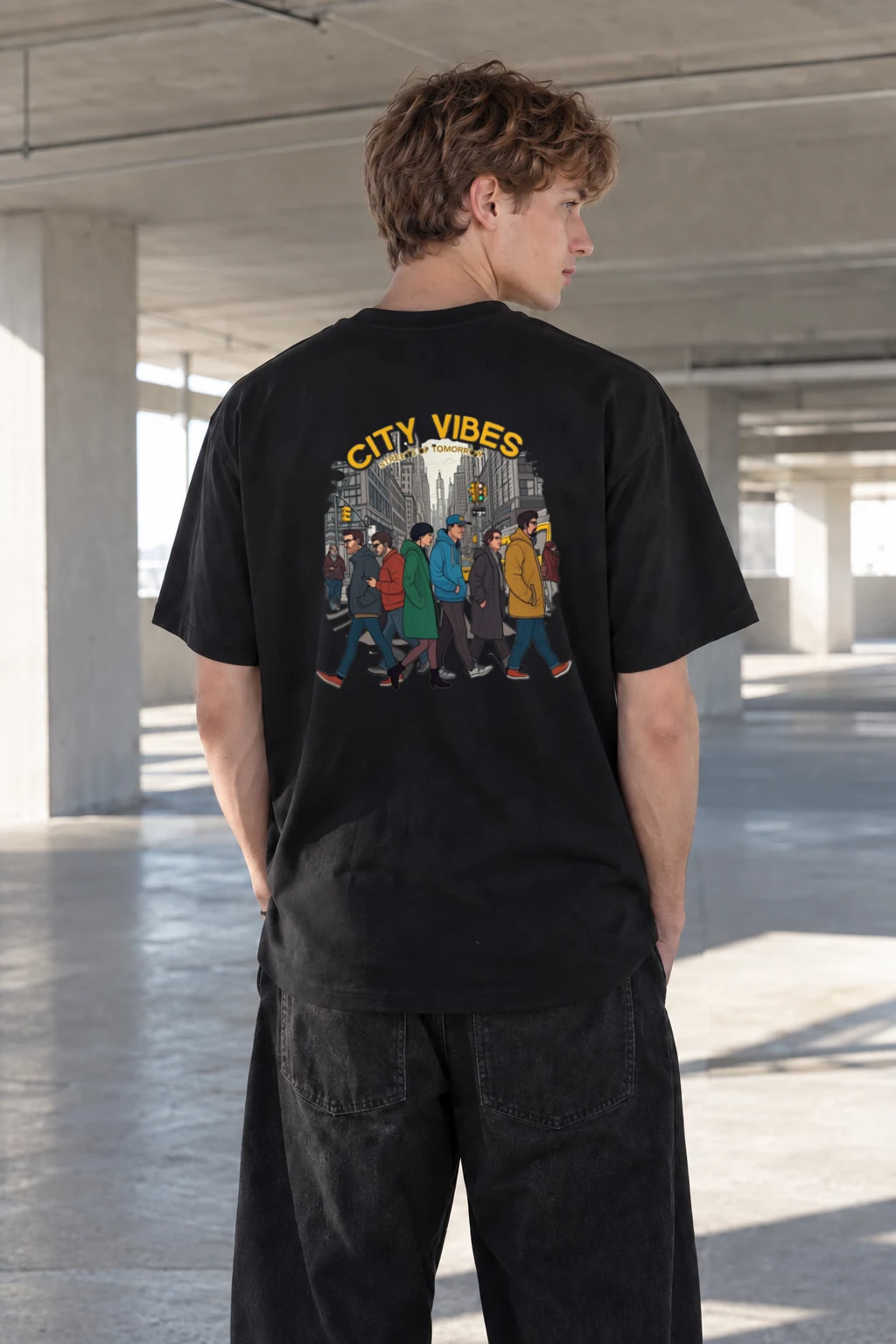 "City Vibes" Heavyweight Unisex Crewneck T-shirt | Gildan 5000