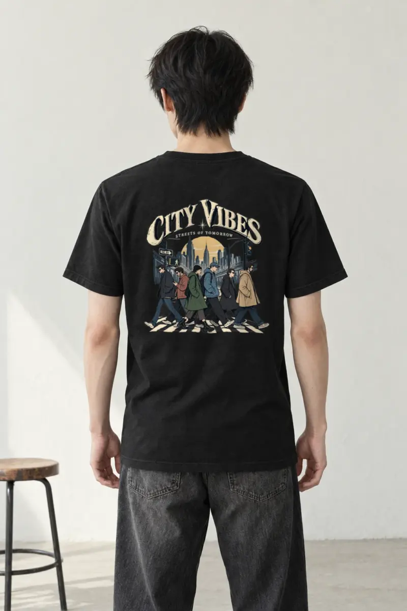 "City Vibes" Heavyweight Unisex Crewneck T-shirt | Gildan 5000