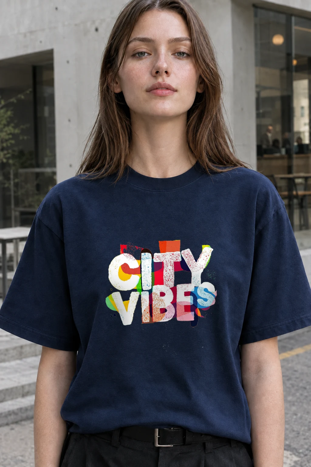 "City Vibes" Heavyweight Unisex Crewneck T-shirt | Gildan 5000