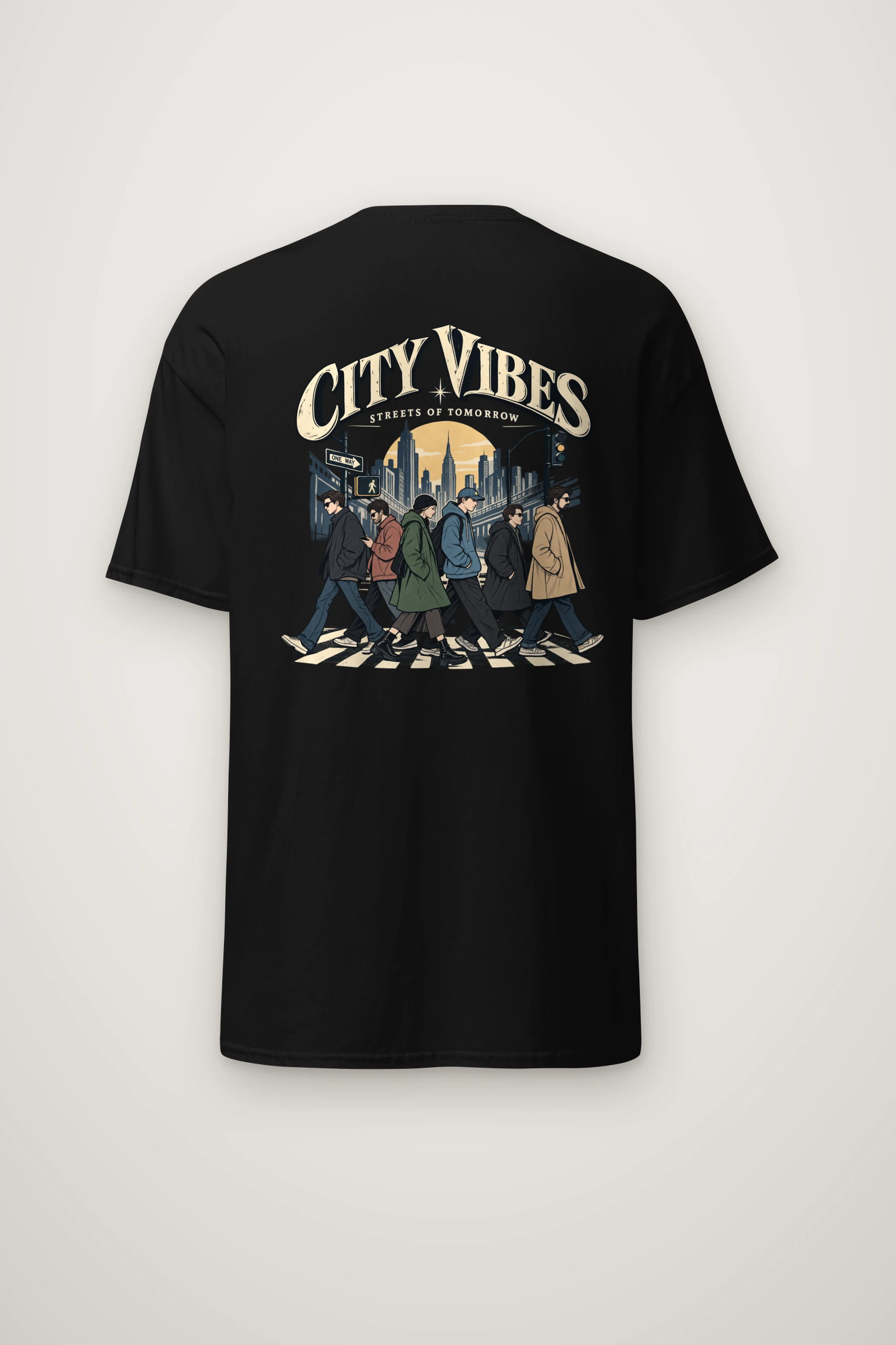 "City Vibes" Heavyweight Unisex Crewneck T-shirt