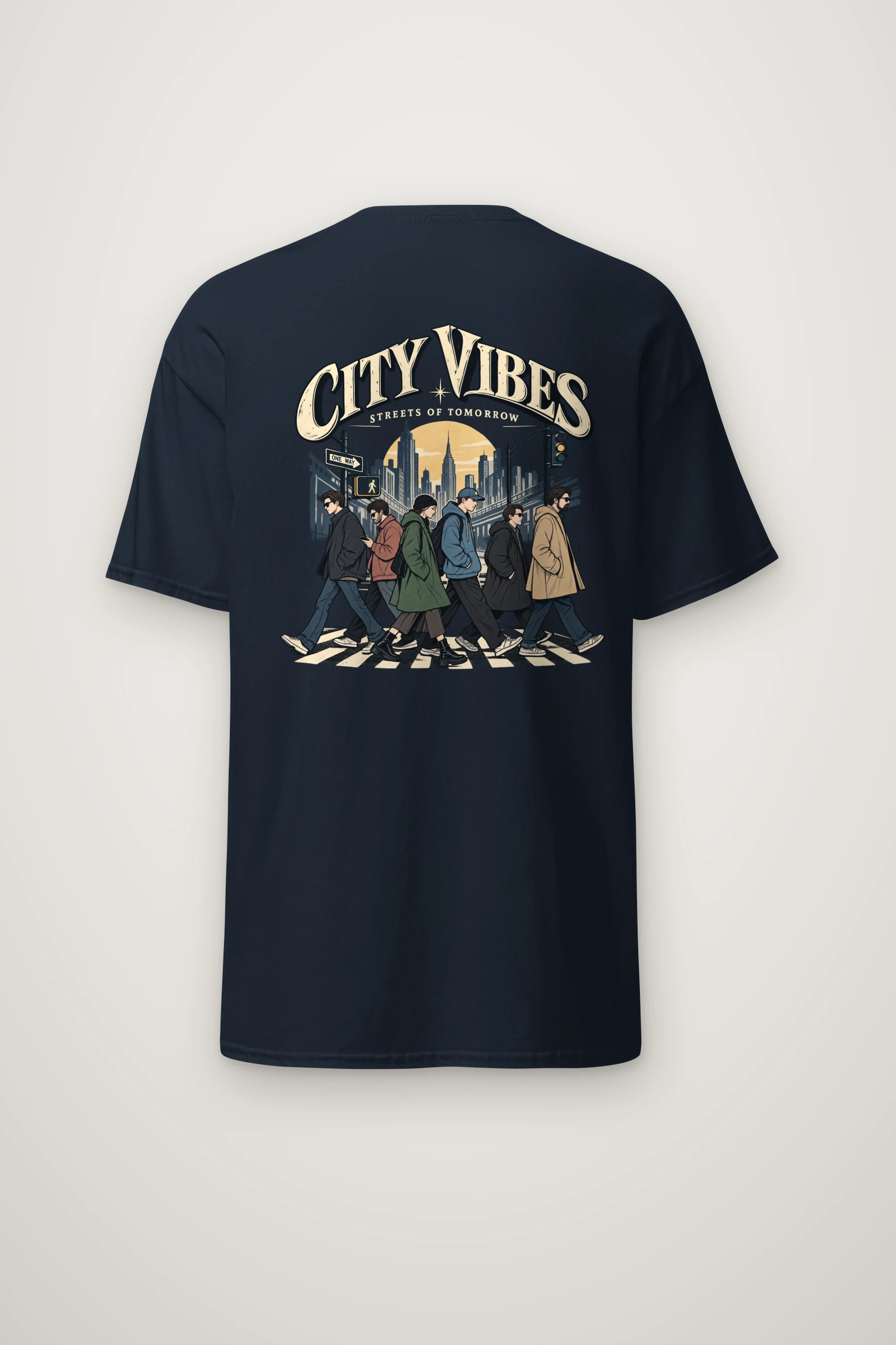 "City Vibes" Heavyweight Unisex Crewneck T-shirt