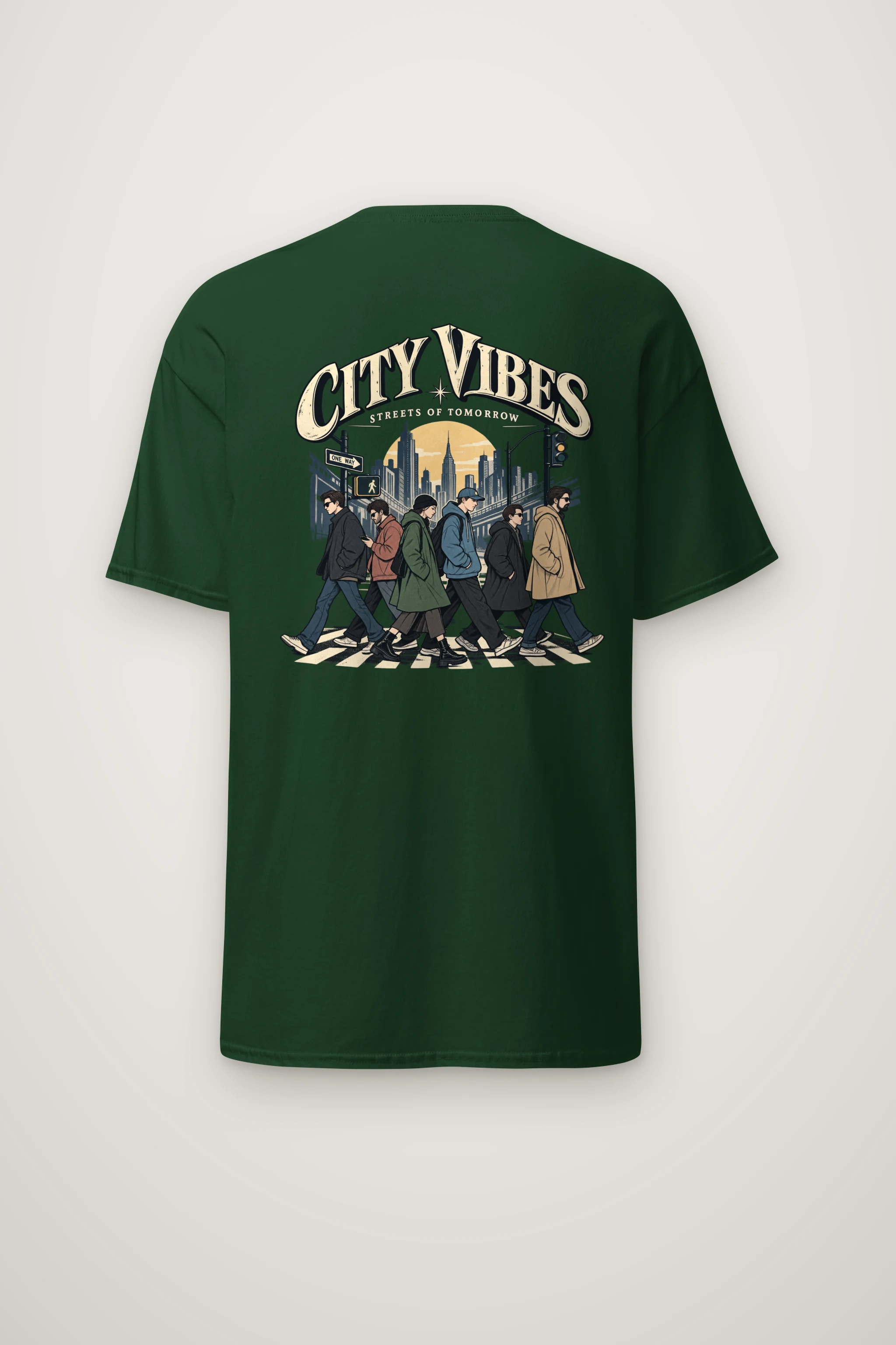 "City Vibes" Heavyweight Unisex Crewneck T-shirt