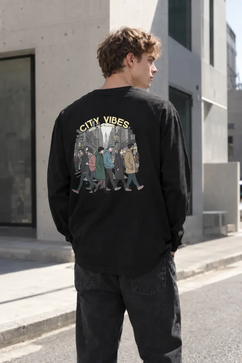 “City Vibes” Unisex Longsleeve T-shirt | Gildan 2400
