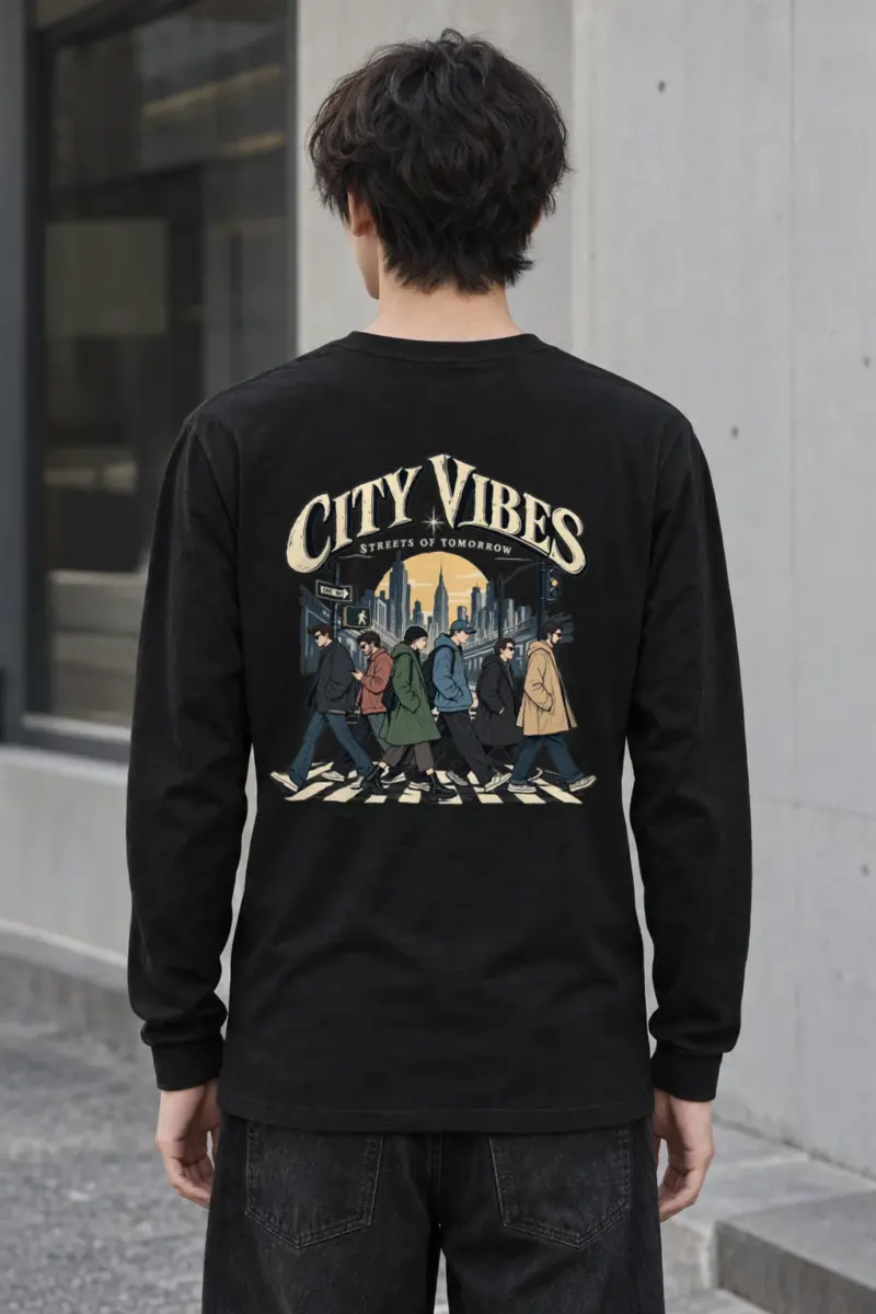 "City Vibes" Unisex Longsleeve T-shirt | Gildan 2400