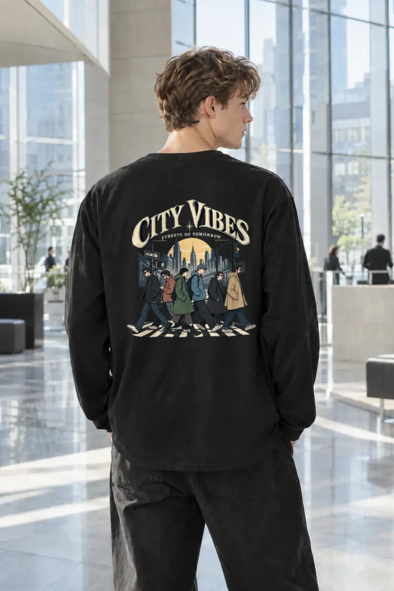 "City Vibes" Unisex Longsleeve T-shirt | Gildan 2400