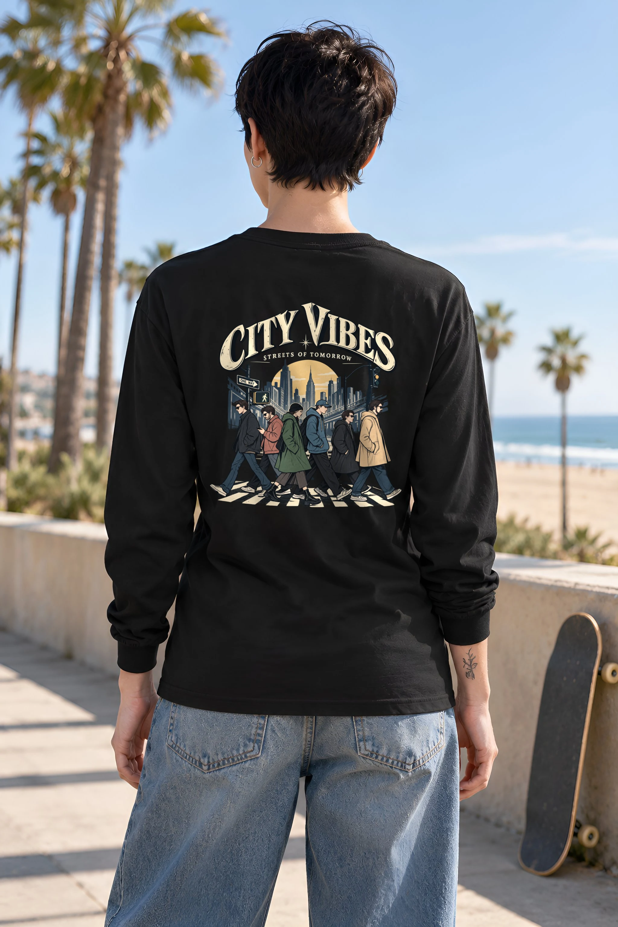 "City Vibes" Unisex Longsleeve T-shirt
