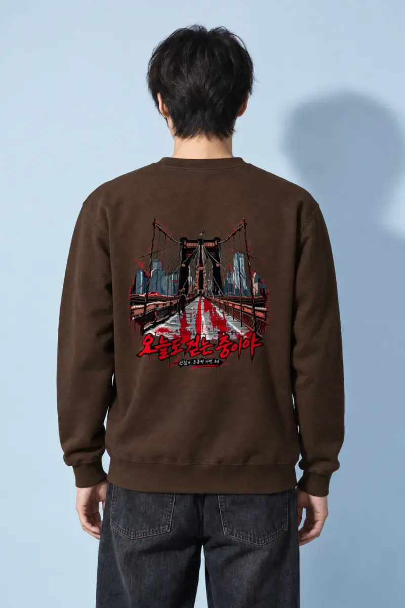 "City Walkway Ink" Heavy Blend Unisex Crewneck Sweatshirt