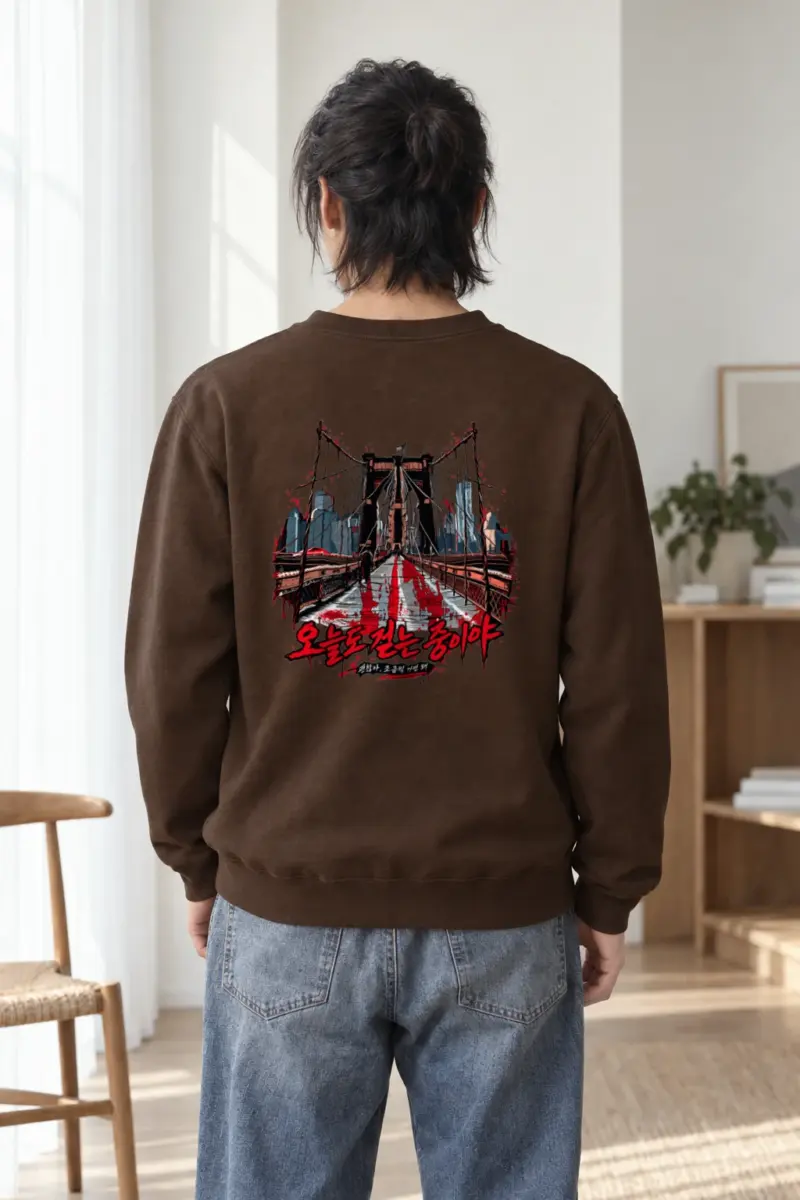 "City Walkway Ink" Heavy Blend Unisex Crewneck Sweatshirt