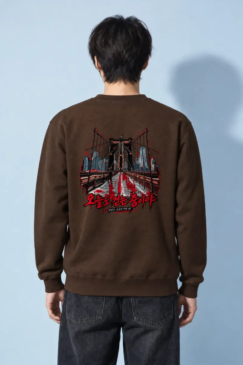 "City Walkway Ink" Heavy Blend Unisex Crewneck Sweatshirt