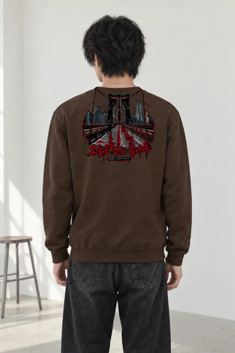 "City Walkway Ink" Heavy Blend Unisex Crewneck Sweatshirt