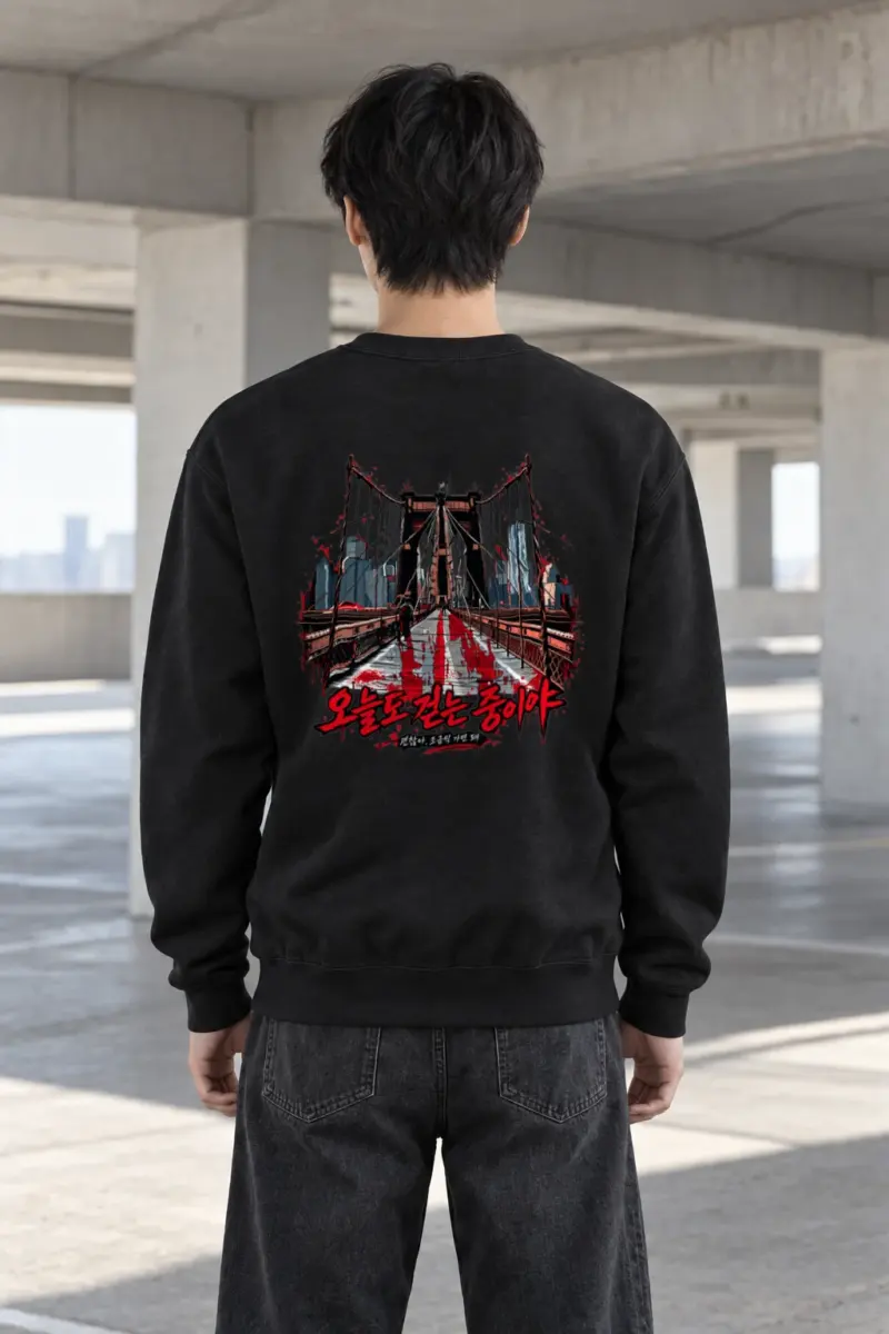 "City Walkway Ink" Heavy Blend Unisex Crewneck Sweatshirt | Gildan 18000