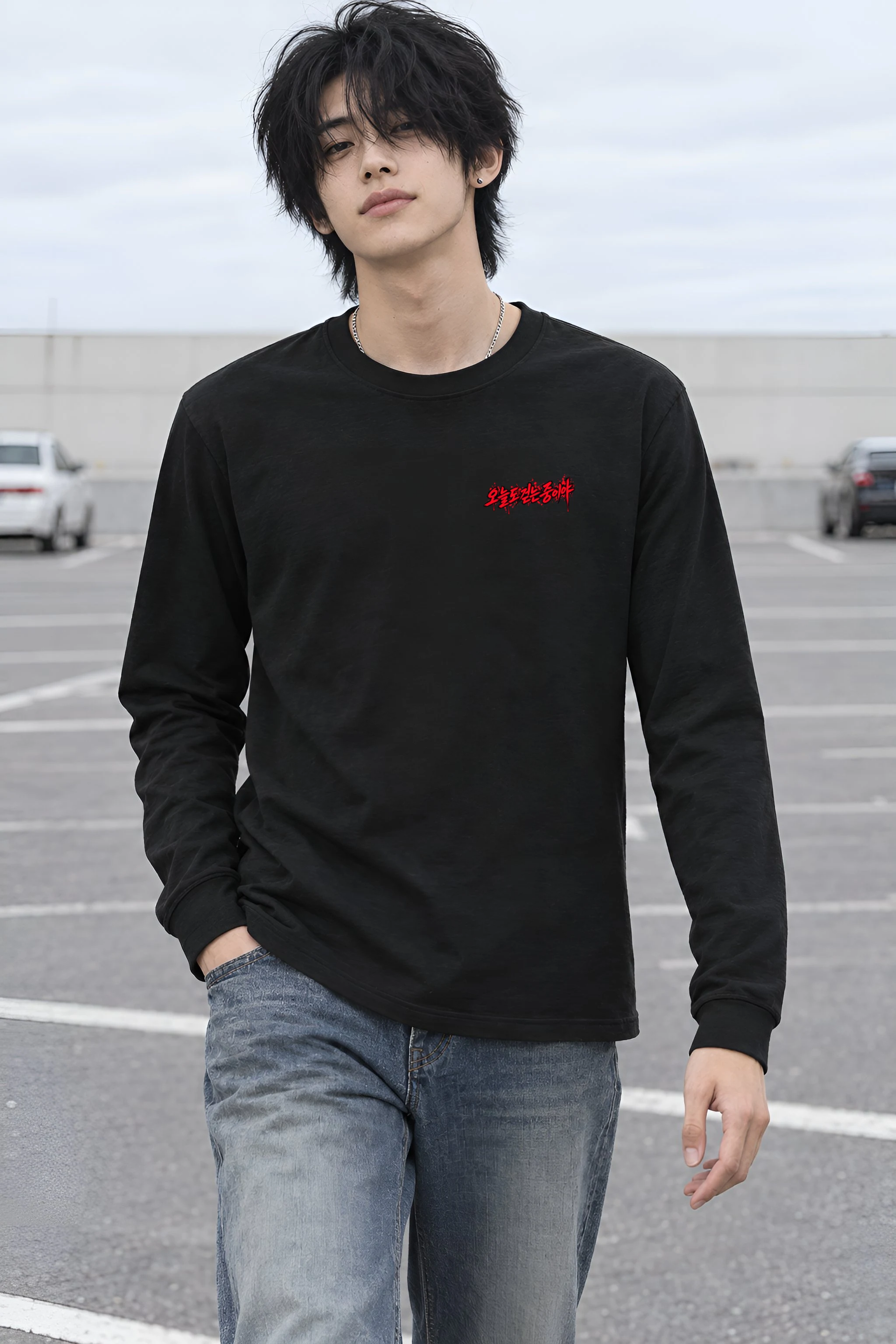 "City Walkway Ink" Unisex Longsleeve T-shirt