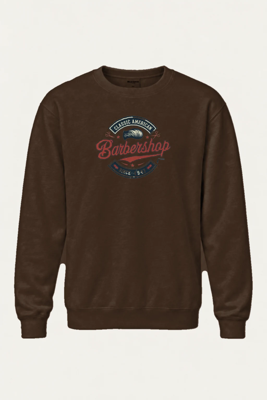 "Classic American Barbershop" Heavy Blend Unisex Crewneck Sweatshirt | Gildan 18000