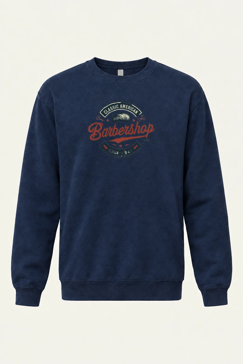 "Classic American Barbershop" Heavy Blend Unisex Crewneck Sweatshirt | Gildan 18000