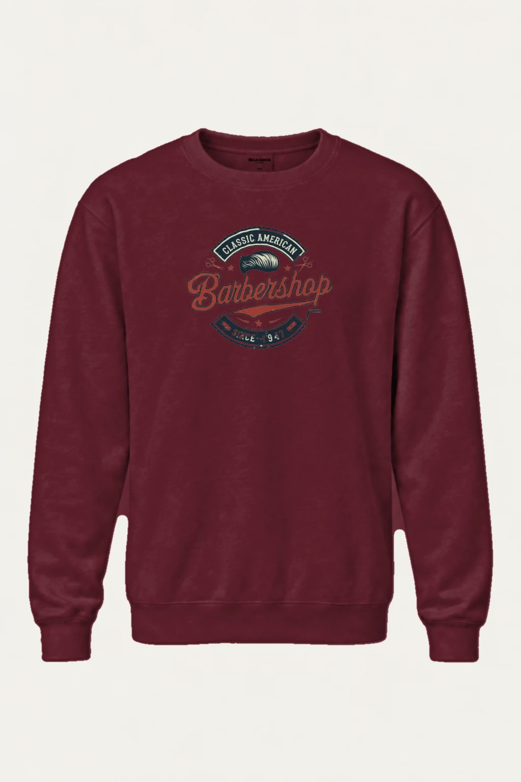 "Classic American Barbershop" Heavy Blend Unisex Crewneck Sweatshirt | Gildan 18000