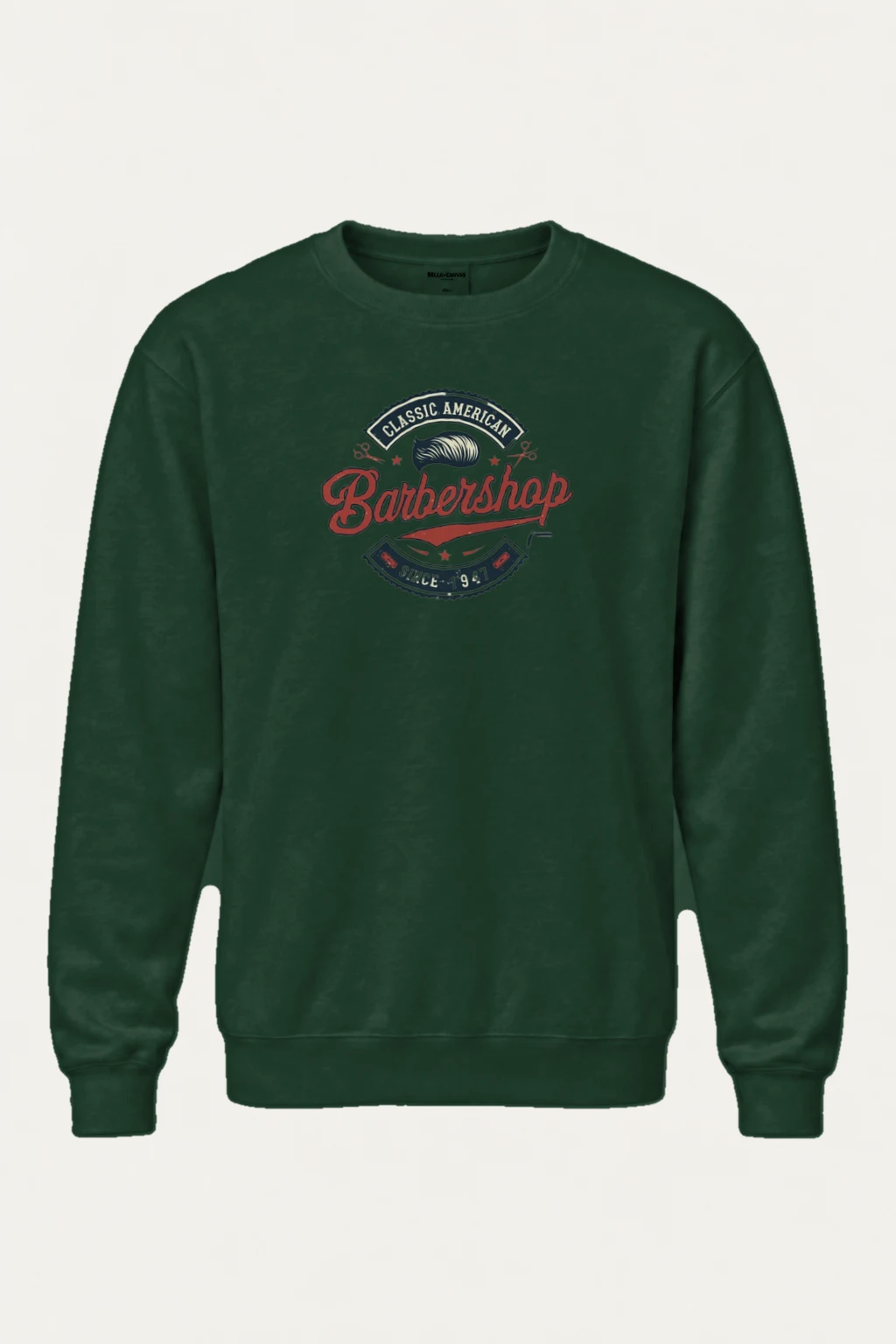 "Classic American Barbershop" Heavy Blend Unisex Crewneck Sweatshirt | Gildan 18000