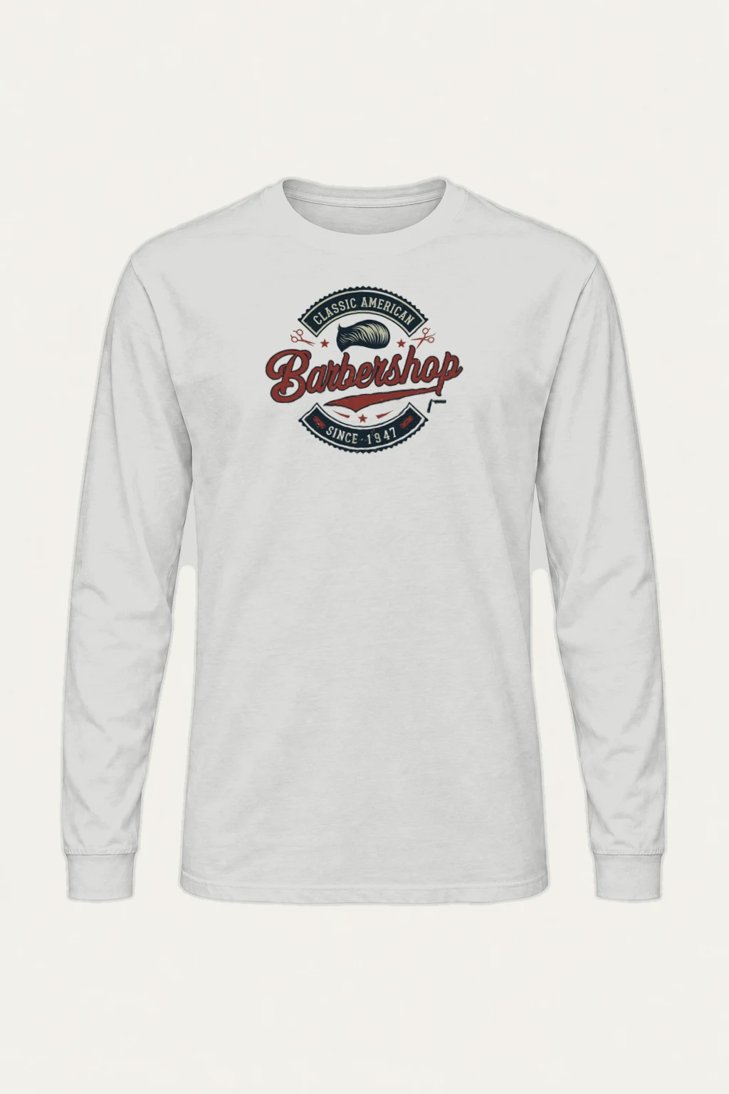 "Classic American Barbershop" Unisex Longsleeve T-shirt | Gildan 2400