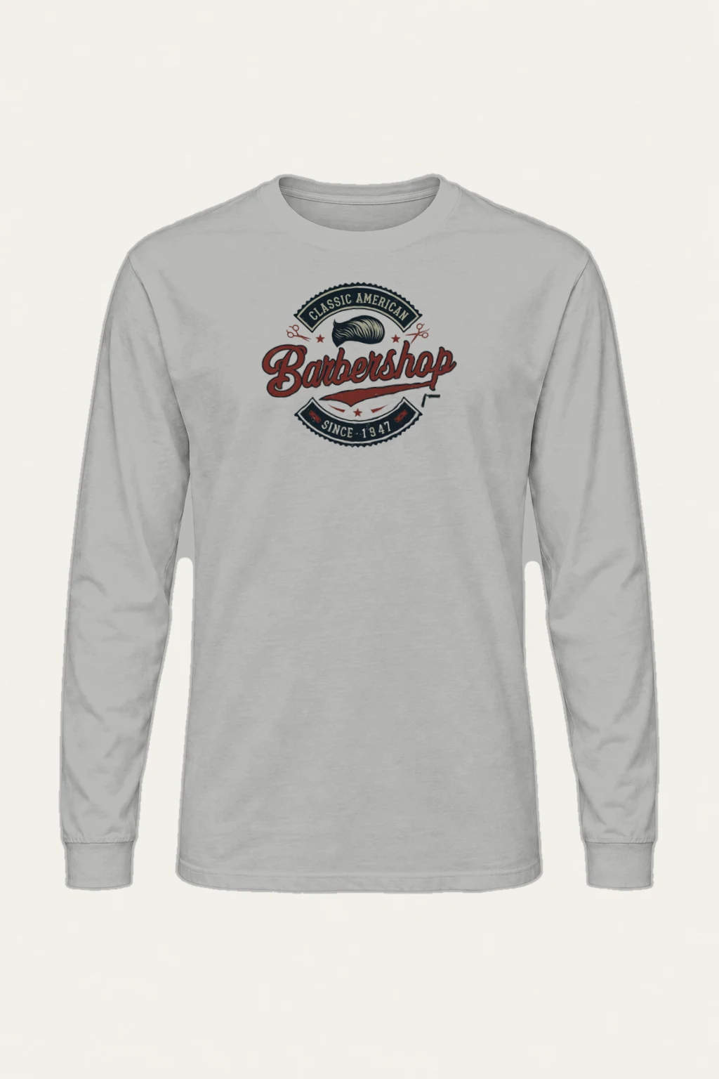 "Classic American Barbershop" Unisex Longsleeve T-shirt | Gildan 2400