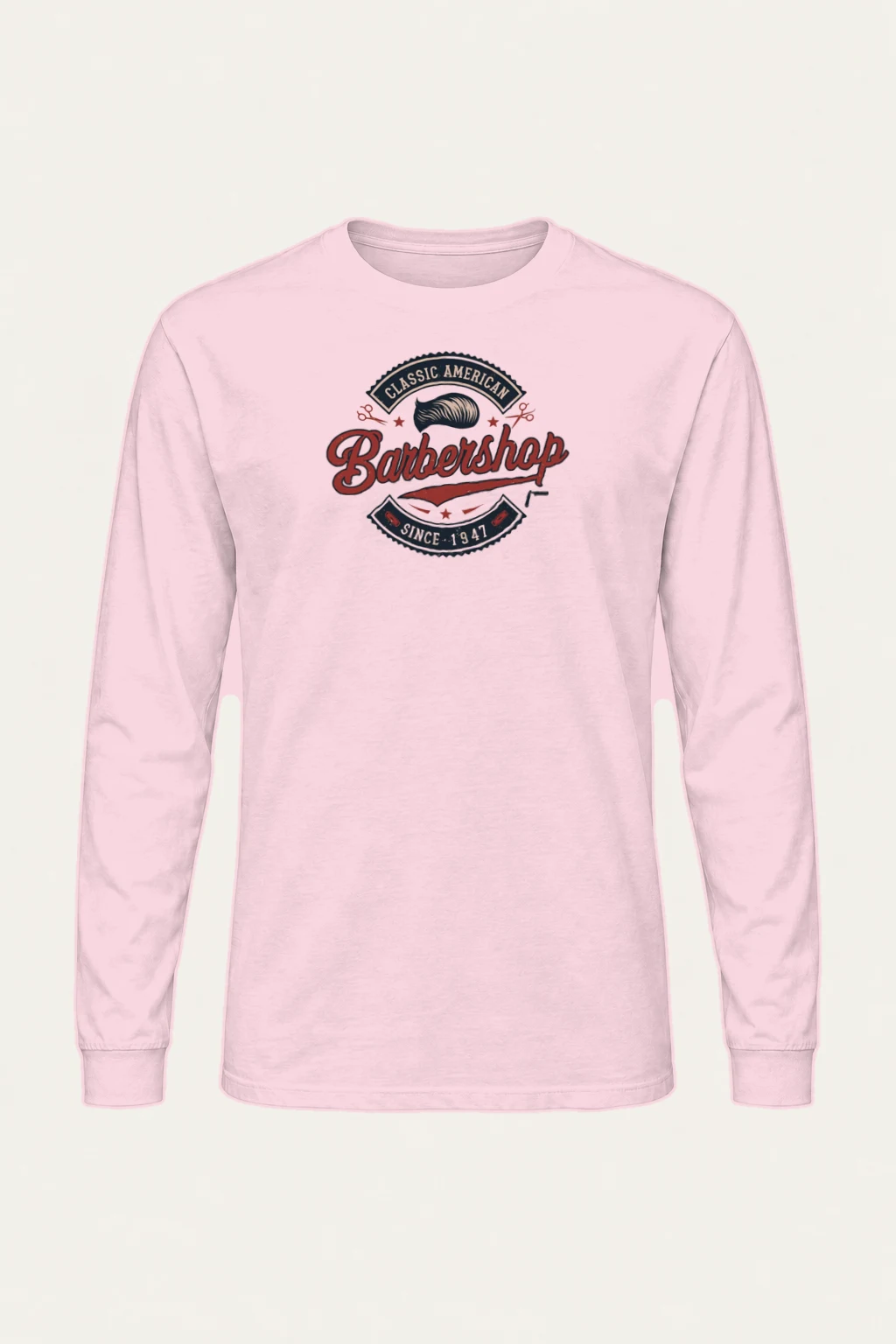 "Classic American Barbershop" Unisex Longsleeve T-shirt | Gildan 2400