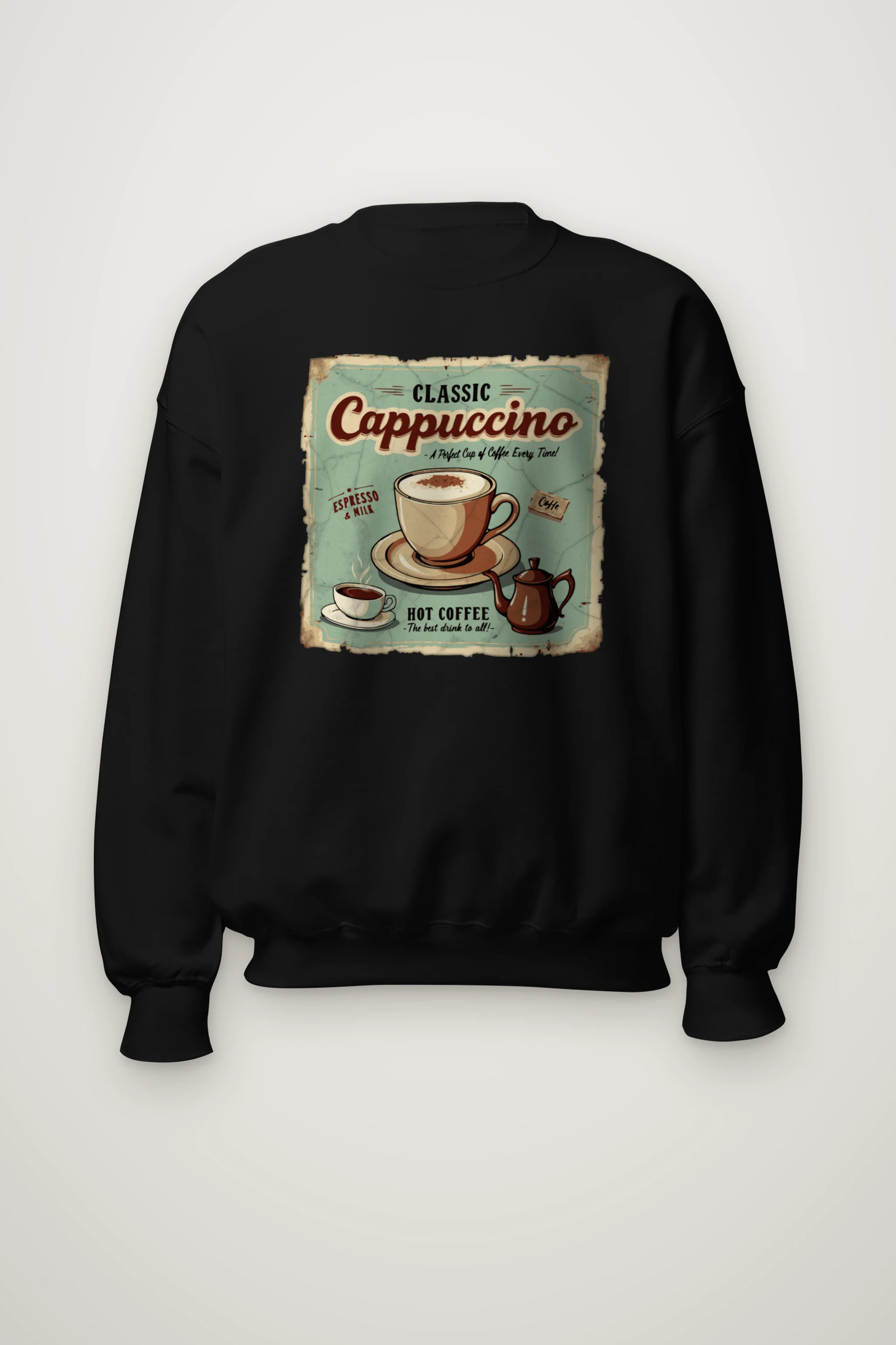 "Classic Cappuccino" Heavy Blend Unisex Crewneck Sweatshirt