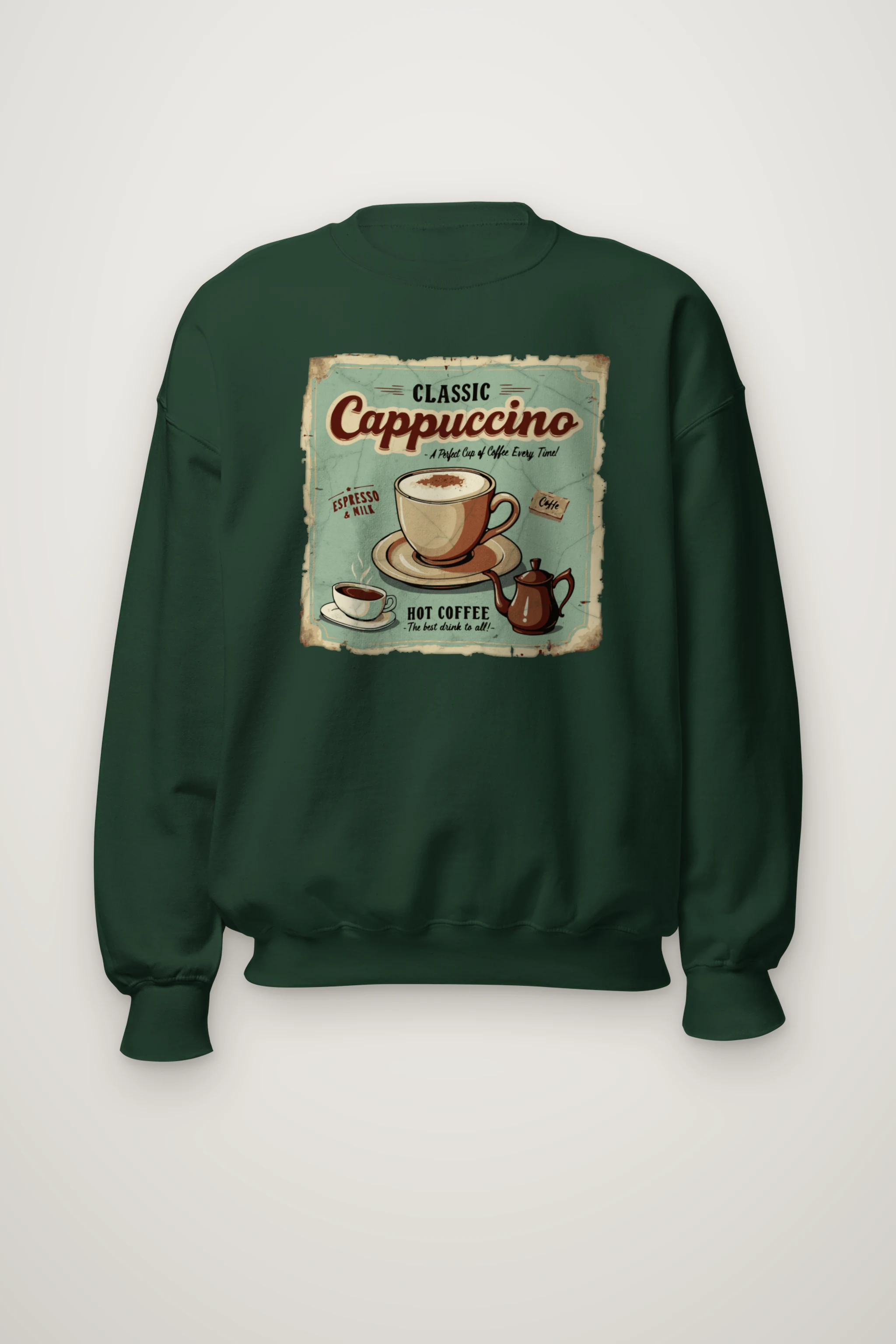 "Classic Cappuccino" Heavy Blend Unisex Crewneck Sweatshirt