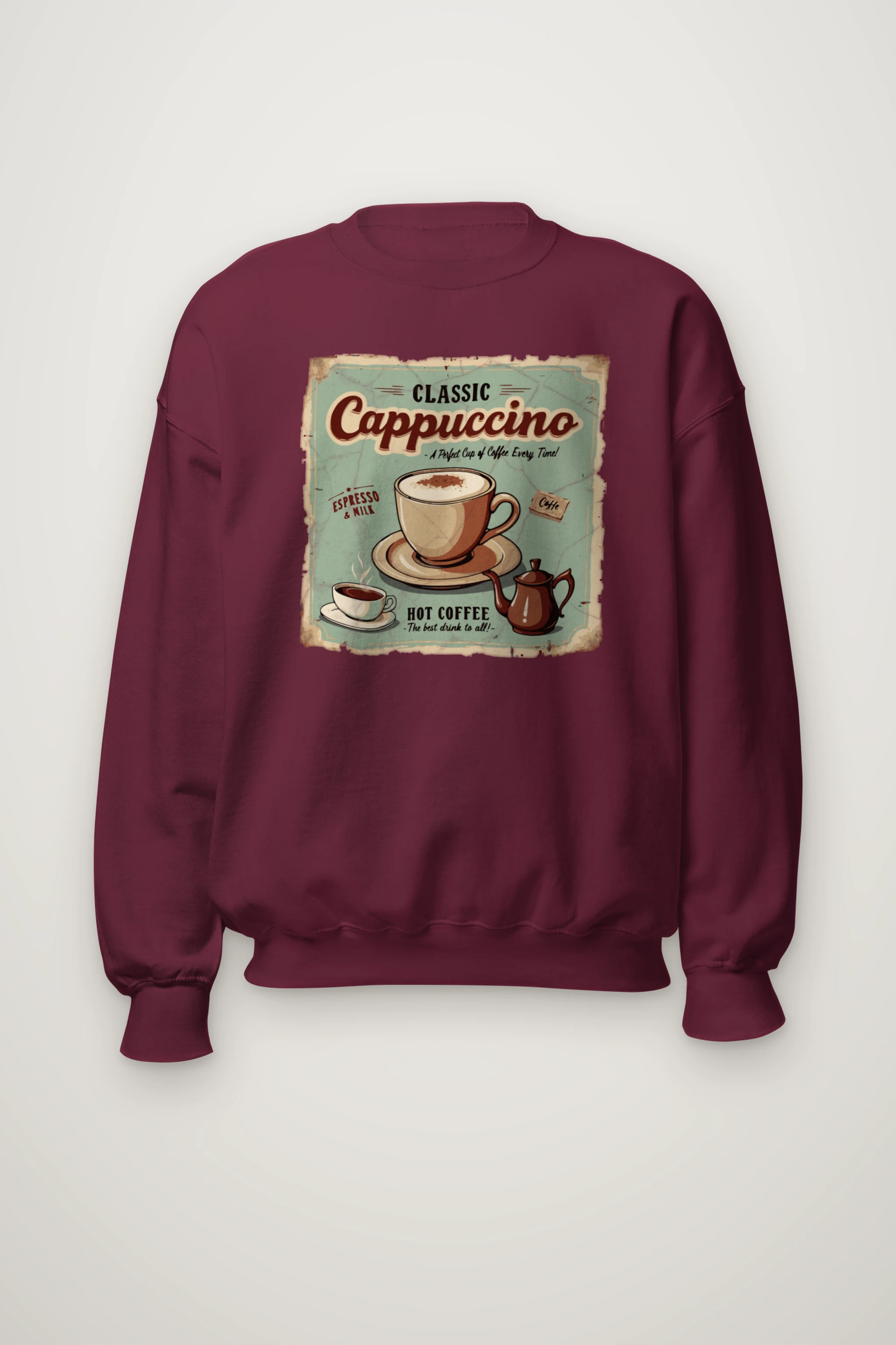 "Classic Cappuccino" Heavy Blend Unisex Crewneck Sweatshirt