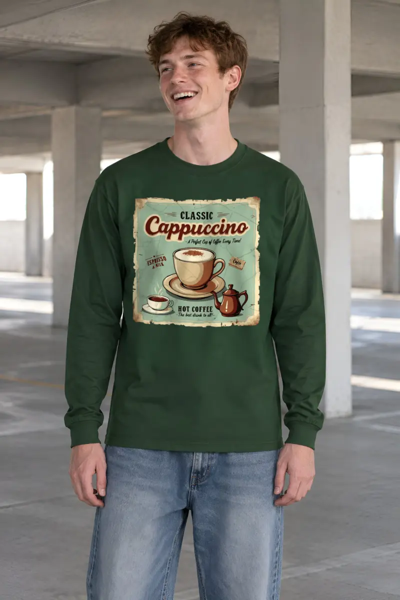 "Classic Cappuccino" Unisex Longsleeve T-shirt