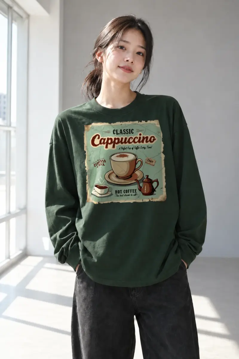 “Classic Cappuccino” Unisex Longsleeve T-shirt | Gildan 2400
