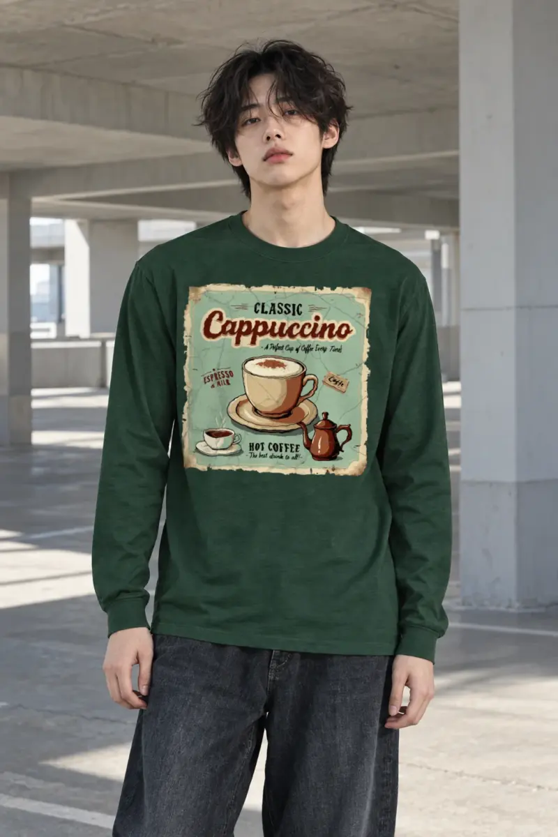 "Classic Cappuccino" Unisex Longsleeve T-shirt | Gildan 2400