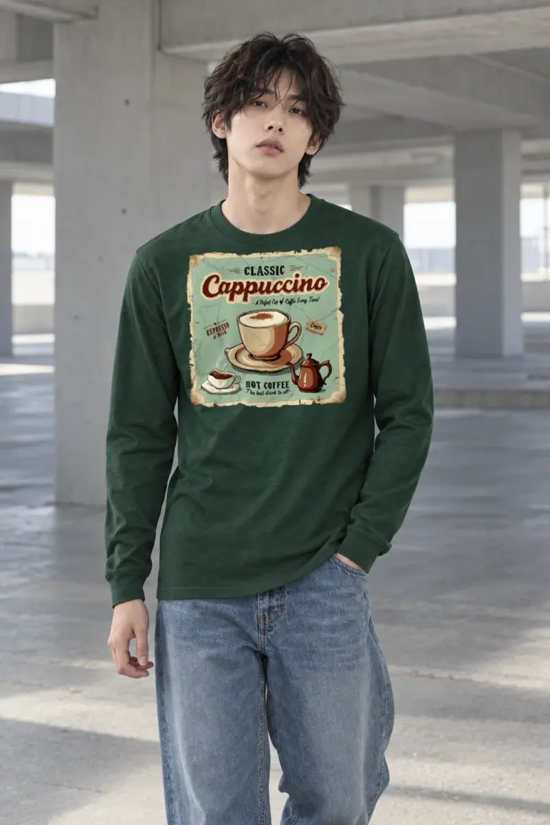 "Classic Cappuccino" Unisex Longsleeve T-shirt