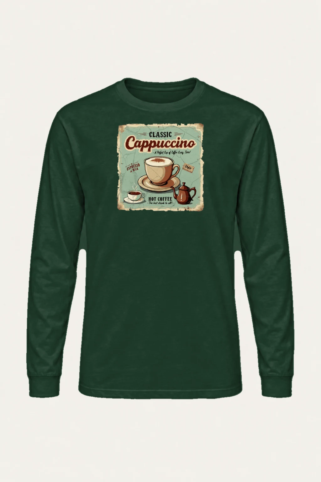 "Classic Cappuccino" Unisex Longsleeve T-shirt | Gildan 2400