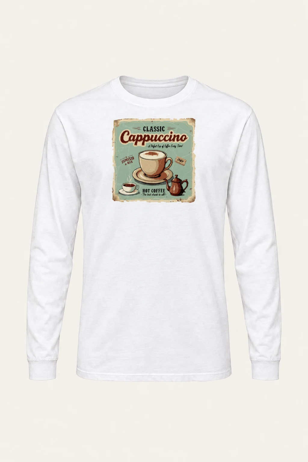 "Classic Cappuccino" Unisex Longsleeve T-shirt | Gildan 2400