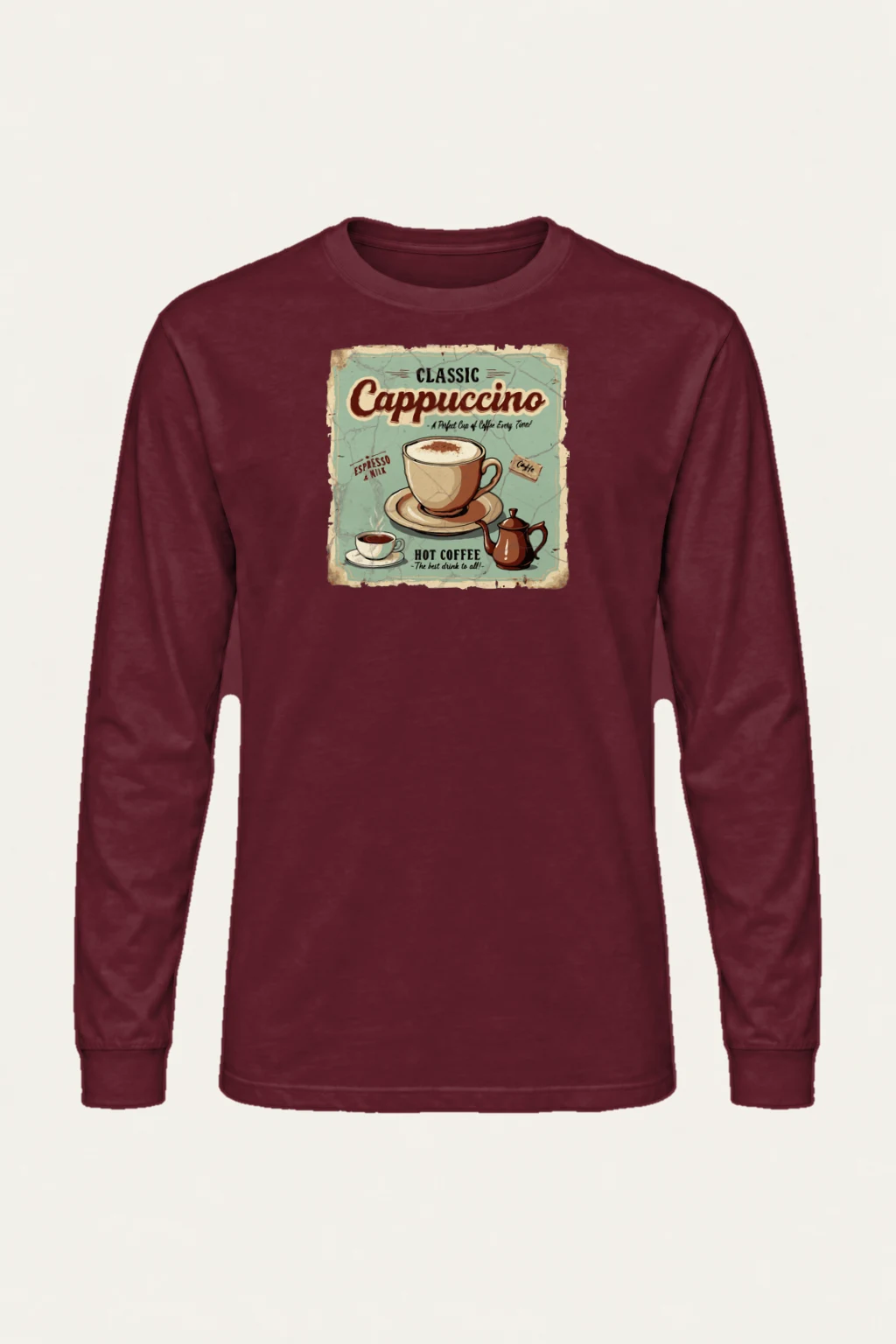 "Classic Cappuccino" Unisex Longsleeve T-shirt | Gildan 2400