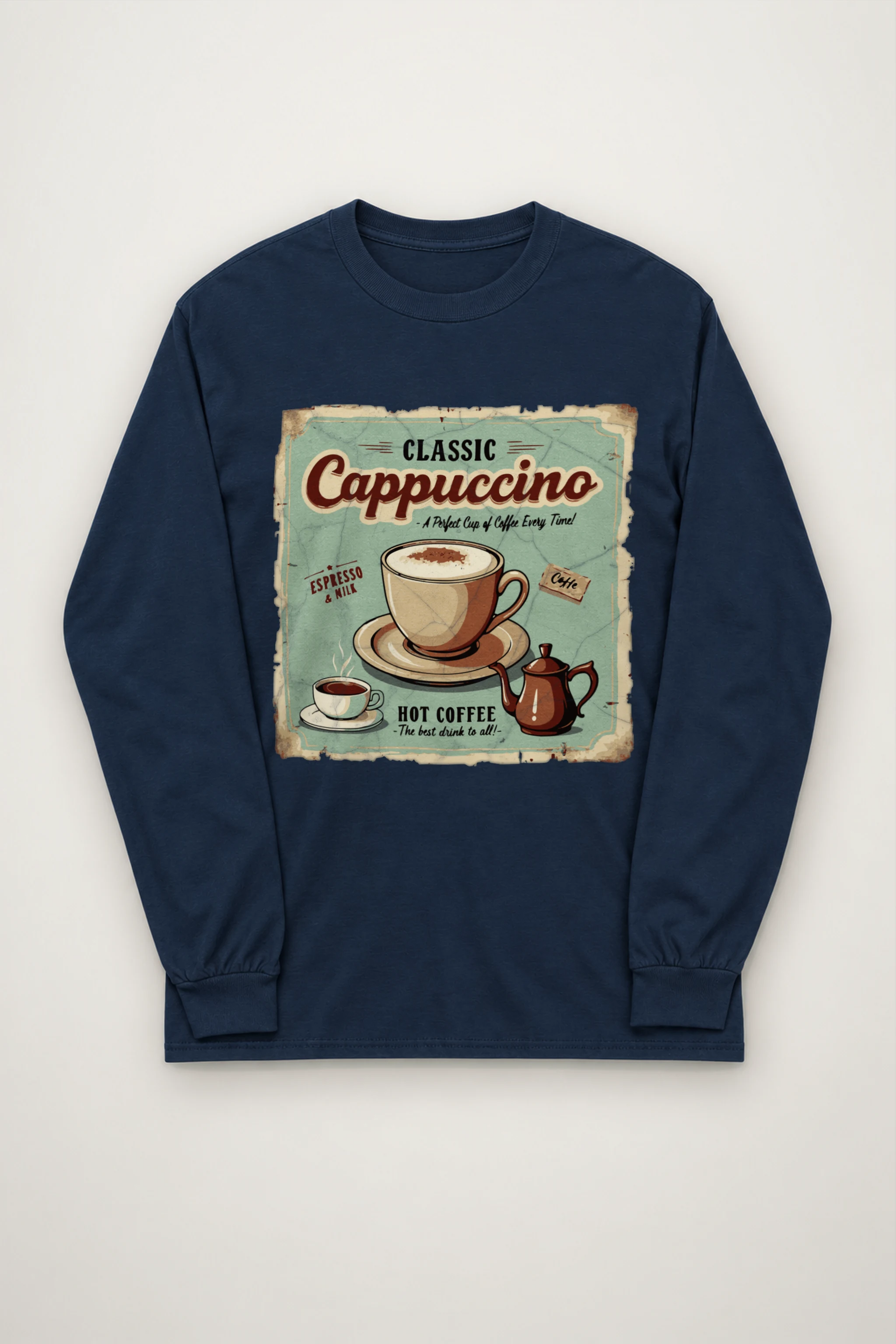 "Classic Cappuccino" Unisex Longsleeve T-shirt
