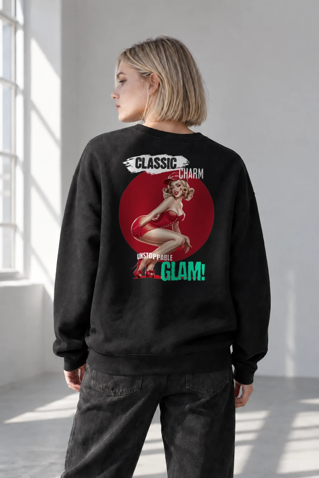 "Classic Charm" Heavy Blend Unisex Crewneck Sweatshirt | Gildan 18000