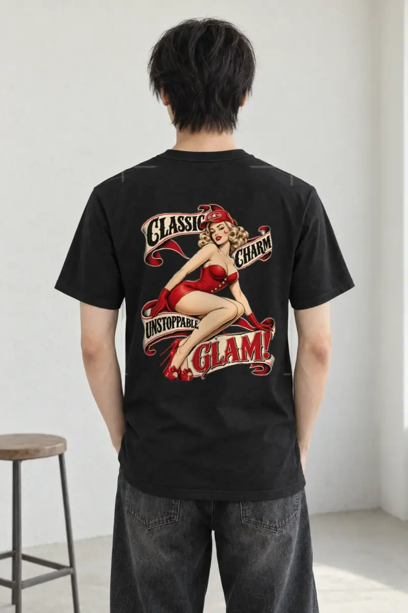 "Classic Charm" Heavyweight Unisex Crewneck T-shirt