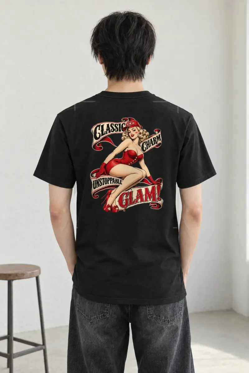 "Classic Charm" Heavyweight Unisex Crewneck T-shirt