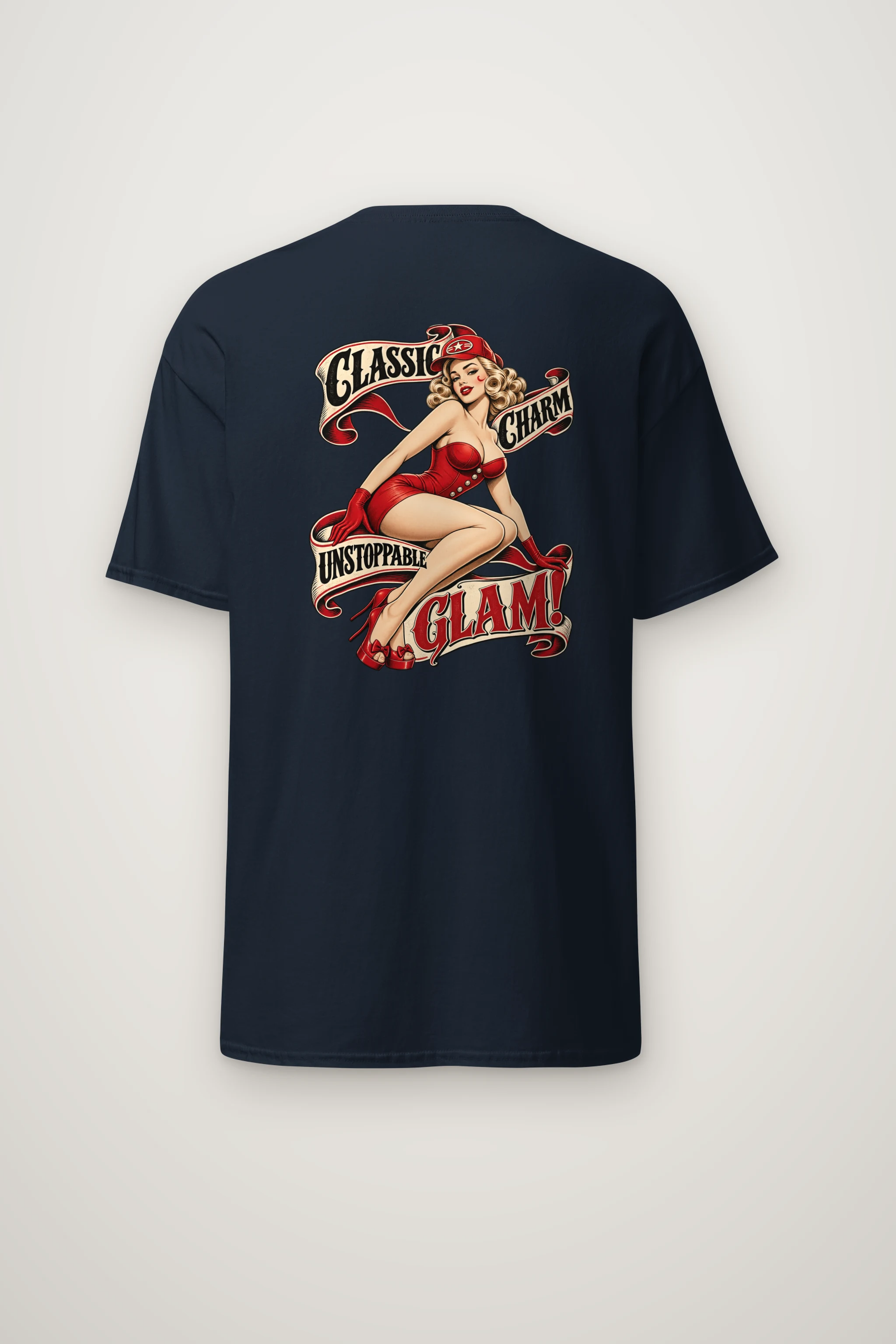 "Classic Charm" Heavyweight Unisex Crewneck T-shirt