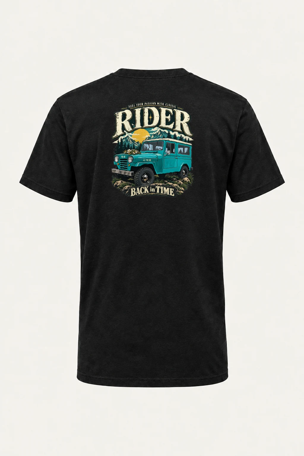 "Classic Rider Back In Time" Heavyweight Unisex Crewneck T-shirt | Gildan 5000