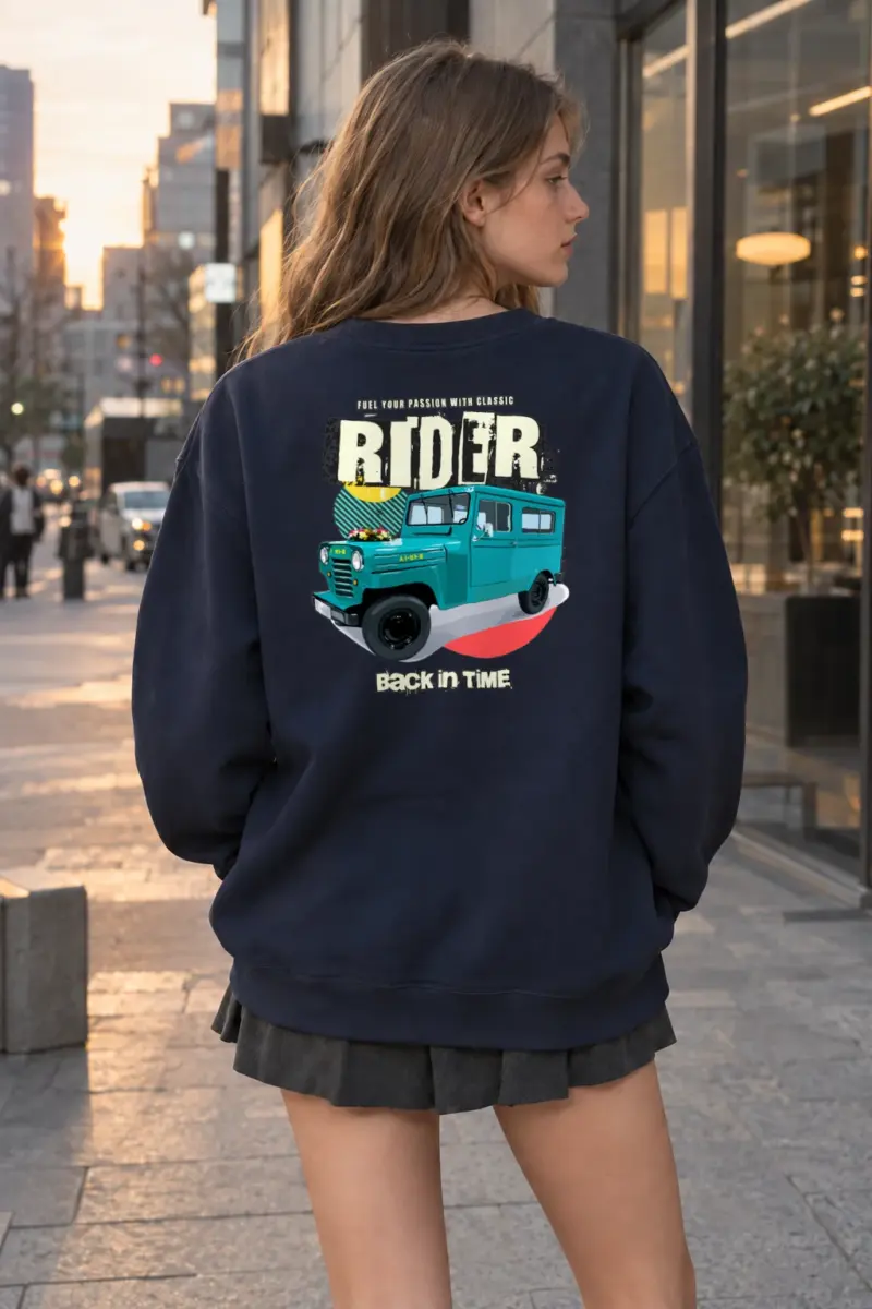 "Classic Rider" Heavy Blend Unisex Crewneck Sweatshirt | Gildan 18000