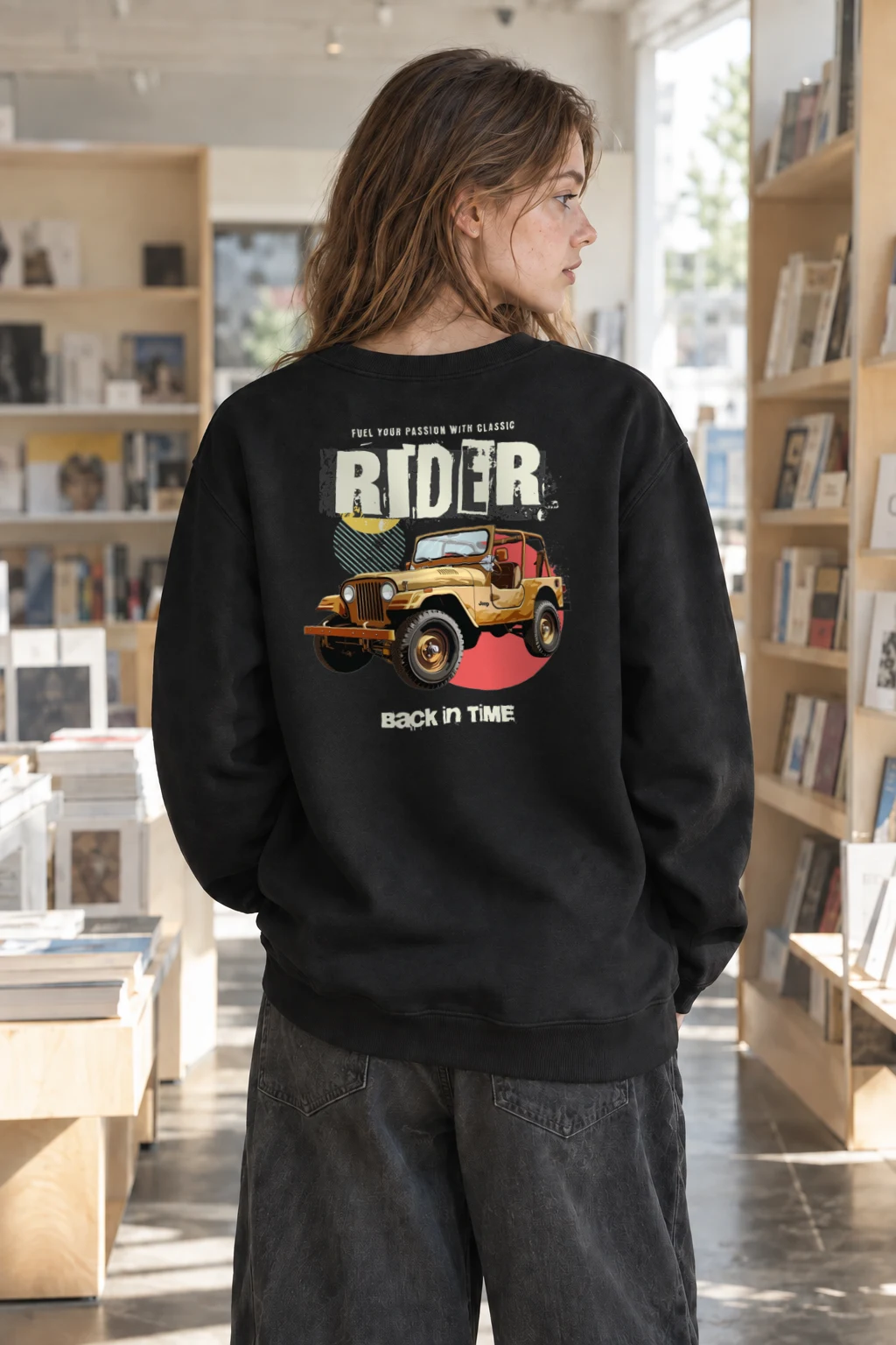 "Classic Rider" Heavy Blend Unisex Crewneck Sweatshirt | Gildan 18000