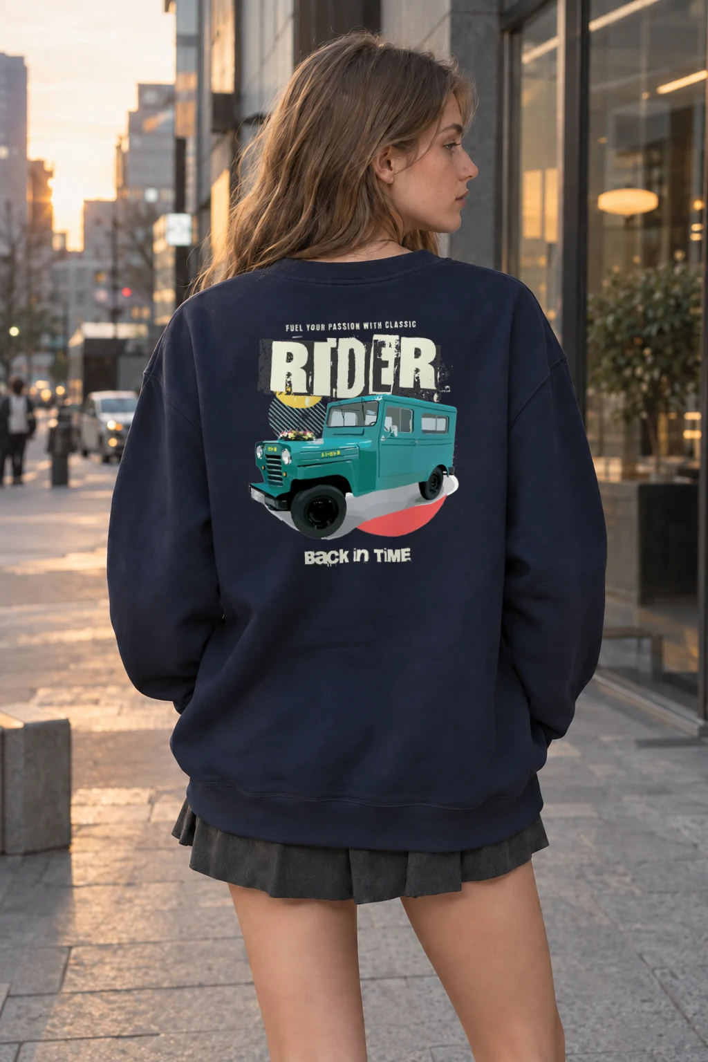 "Classic Rider" Heavy Blend Unisex Crewneck Sweatshirt | Gildan 18000