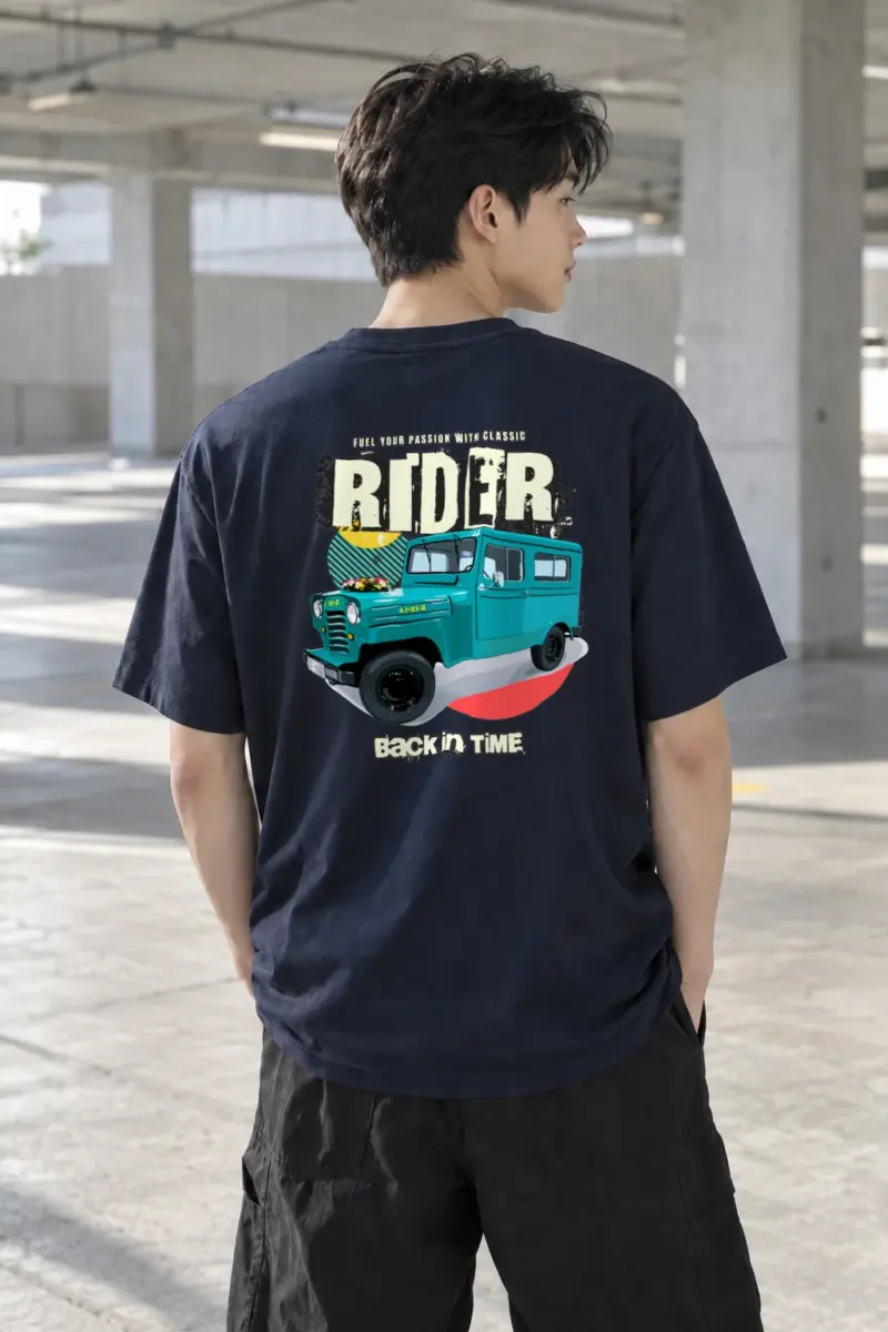 "Classic Rider" Heavyweight Unisex Crewneck T-shirt | Gildan 5000