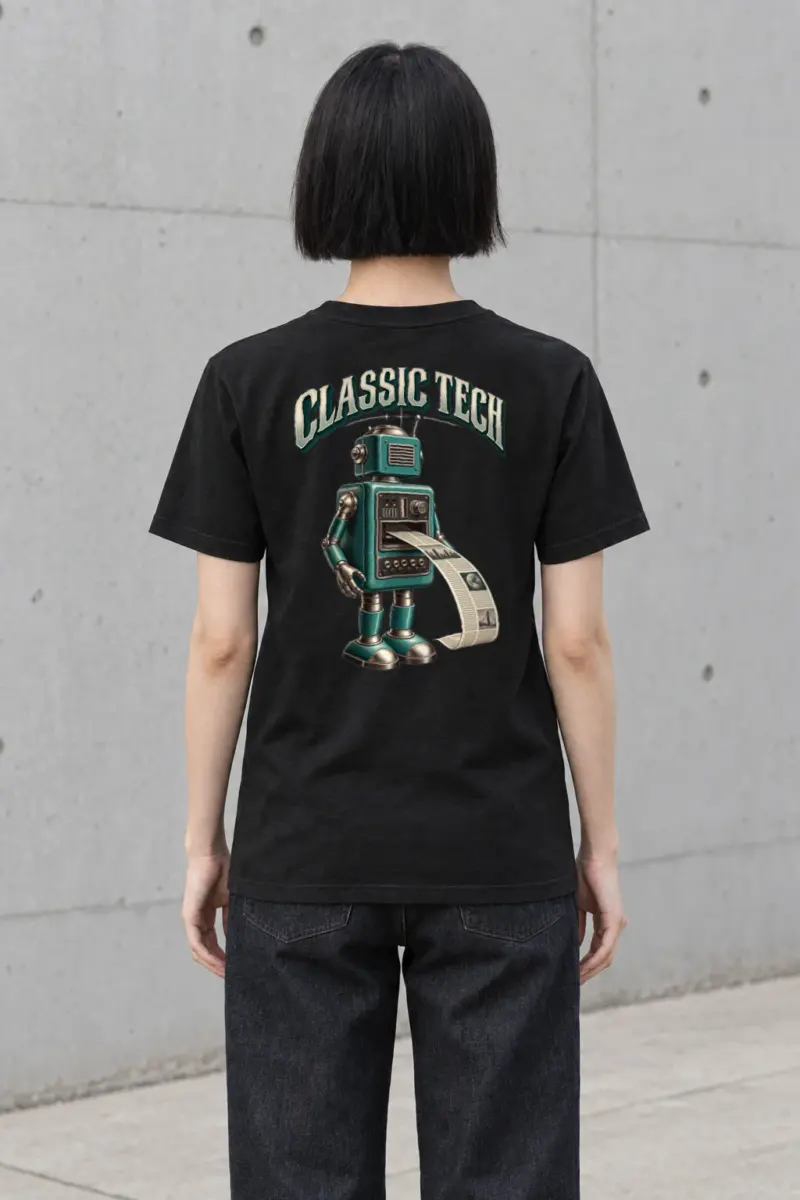 "Classic Tech" Heavyweight Unisex Crewneck T-shirt | Gildan 5000