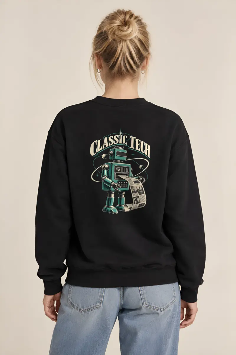 "Classic Tech Newsbot" Heavy Blend Unisex Crewneck Sweatshirt