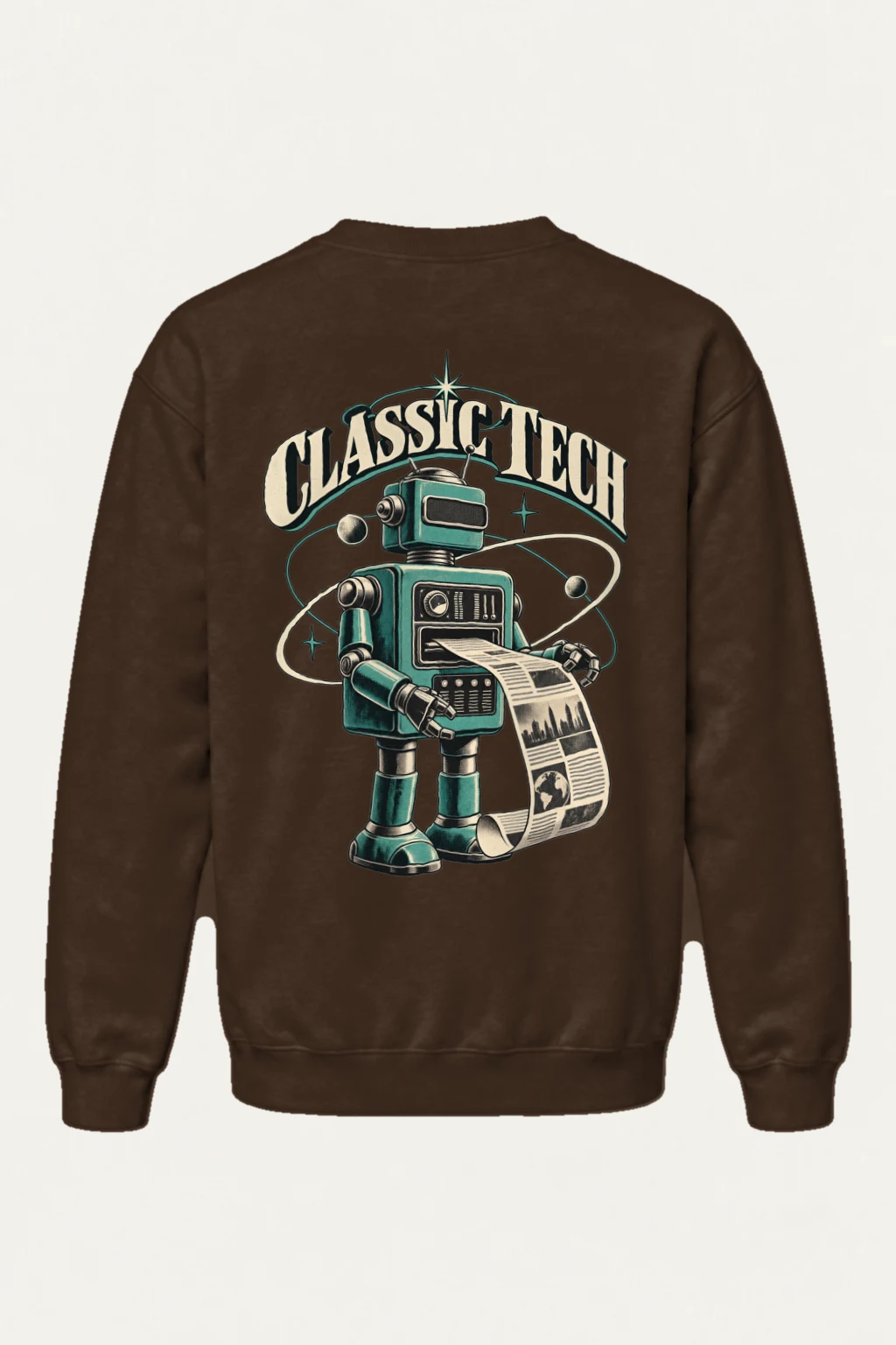 "Classic Tech Newsbot" Heavy Blend Unisex Crewneck Sweatshirt